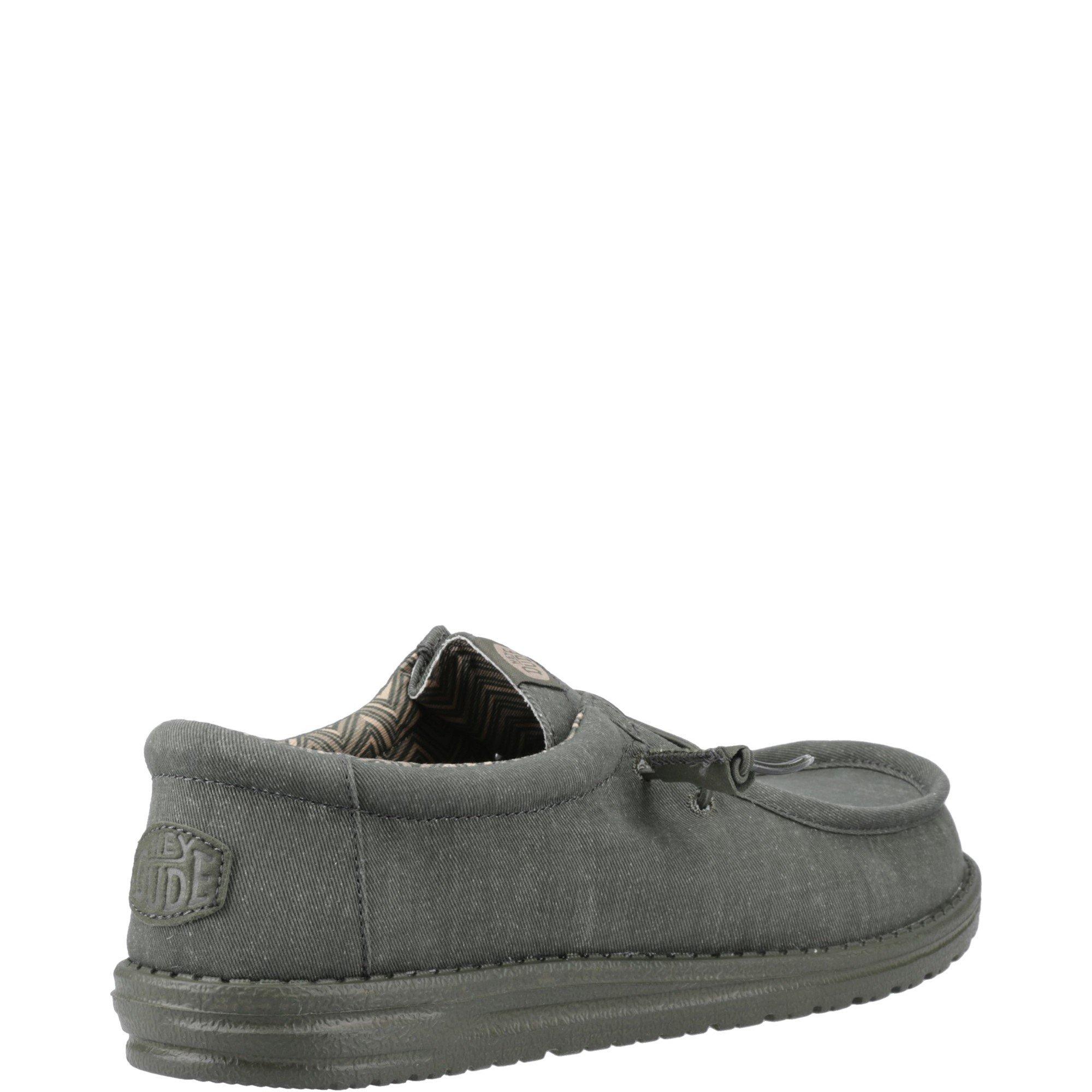 Tenisky HEYDUDE Green 1184573 Wally Stretch Canvas Shoes - 3