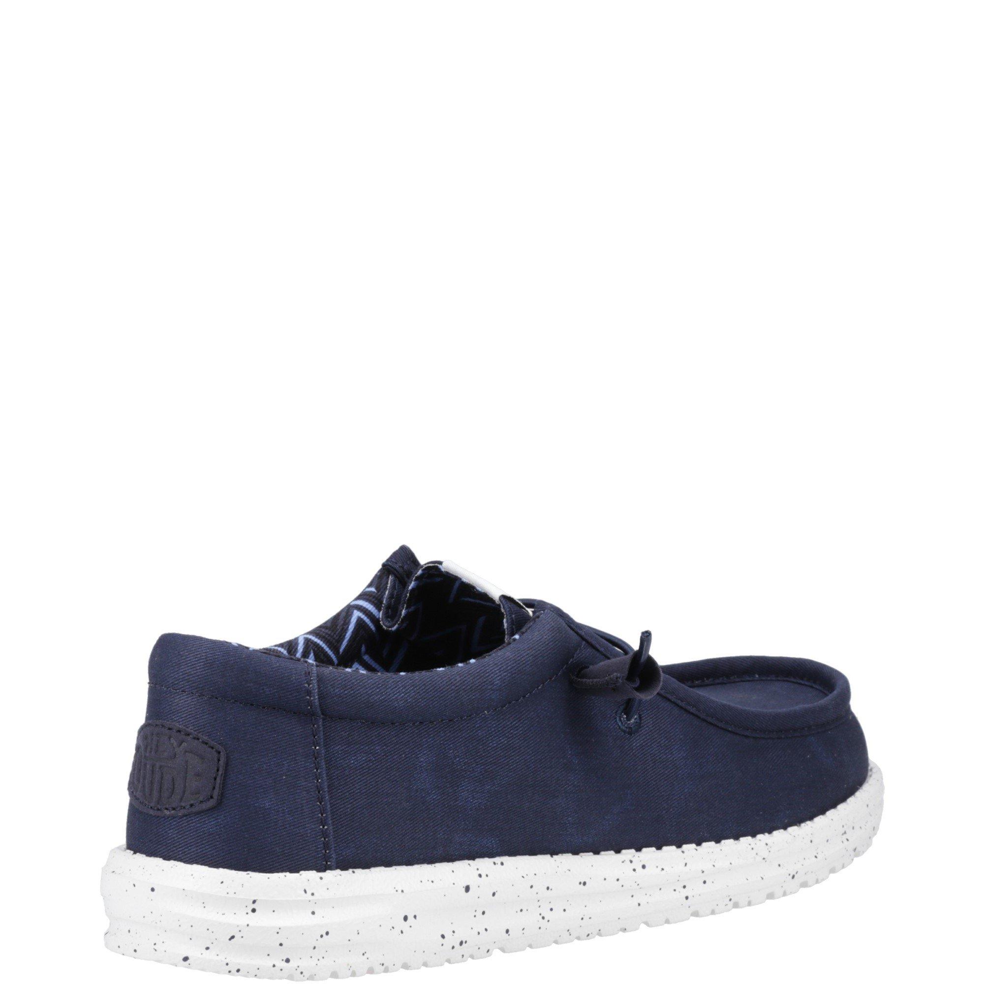 Tenisky HEYDUDE Navy 2246417 Wally Canvas Shoe - 3