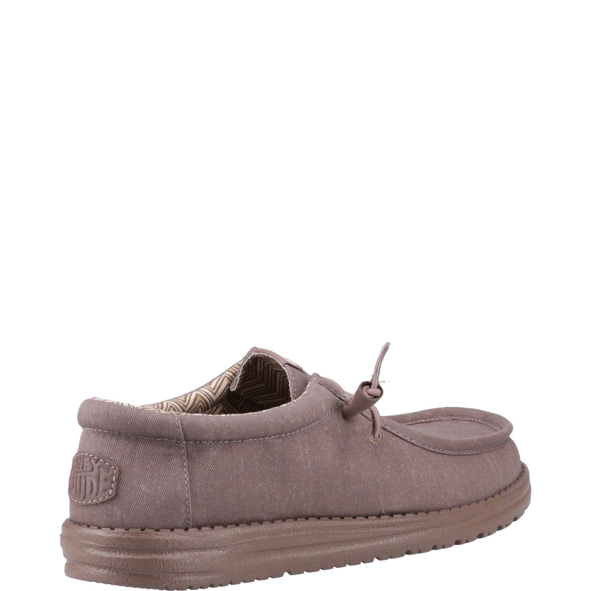 Tenisky HEYDUDE Taupe 3401589 Wally Stretch Canvas Shoes - 3