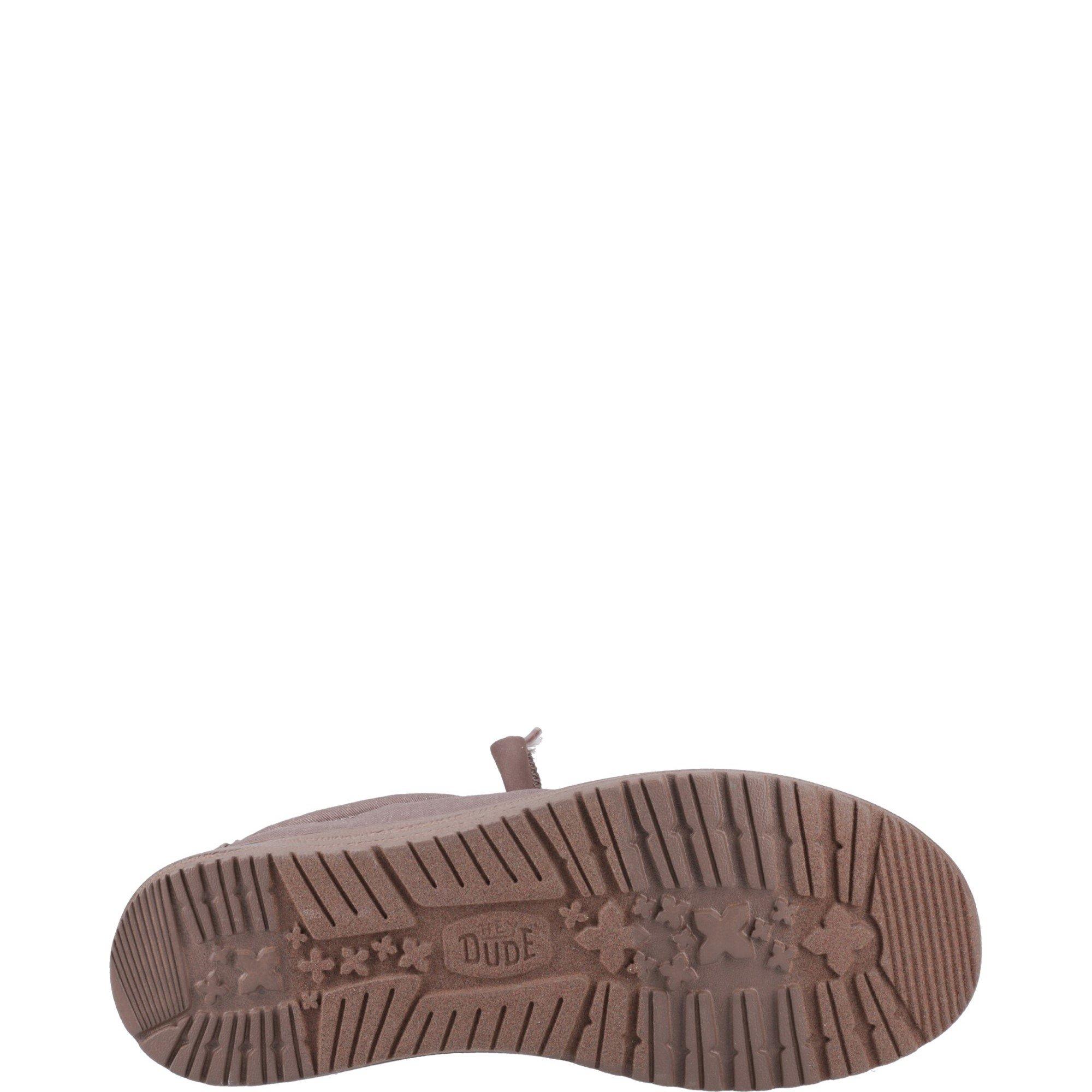 Tenisky HEYDUDE Taupe 3401589 Wally Stretch Canvas Shoes - 4