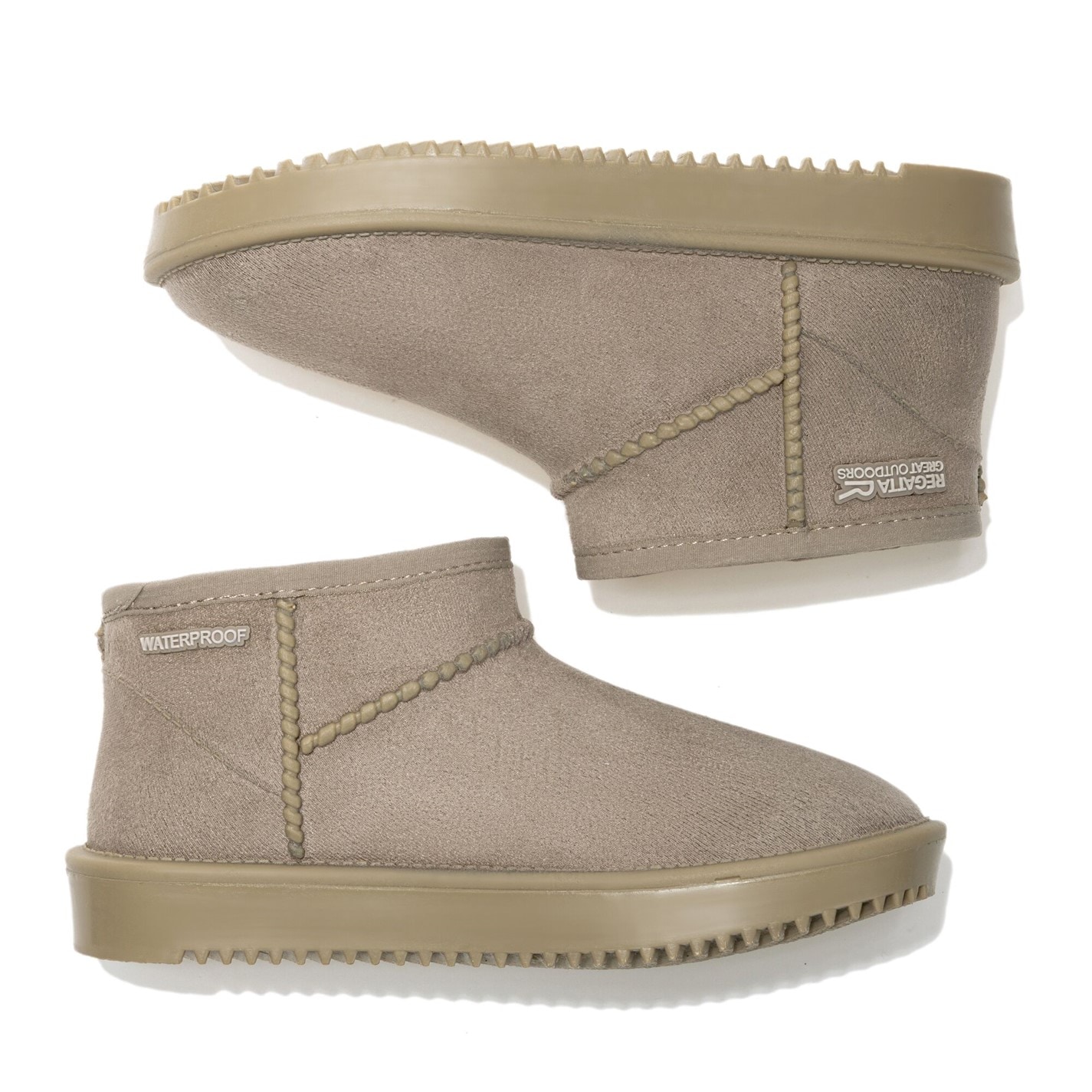 Regatta Soft Taupe 1876119 Kids Risley Short Waterproof Boots - 7