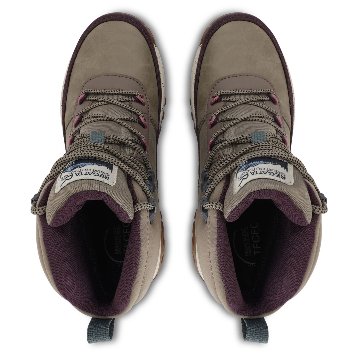Boty Regatta Fig Purple 8382464 Women's Shayford ISOTEX Waterproof Synthetic Leather Waterproof Hiking Boots - 11