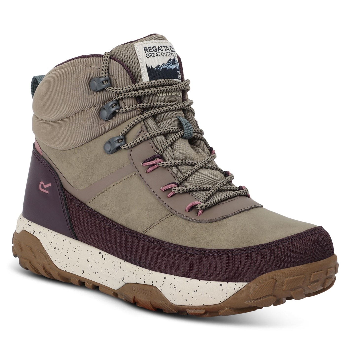 Boty Regatta Fig Purple 8382464 Women's Shayford ISOTEX Waterproof Synthetic Leather Waterproof Hiking Boots - 8