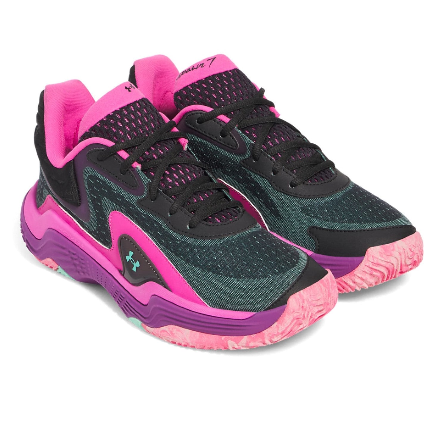 Tenisky Under Armour Black 6594034 Spawn 7 Basketball Shoes - 2