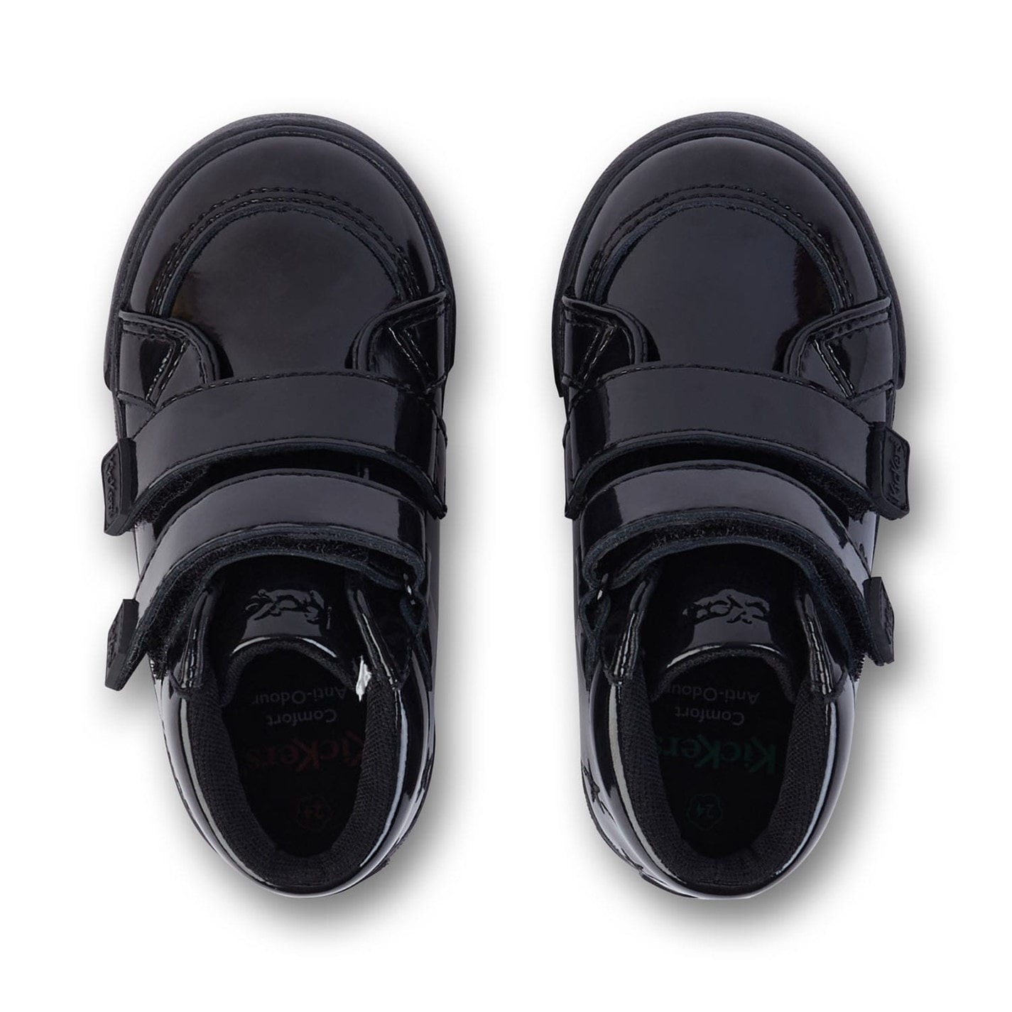 Kickers Black 2818644 Kids Tovni Hi Stardust Patent Boots - 4