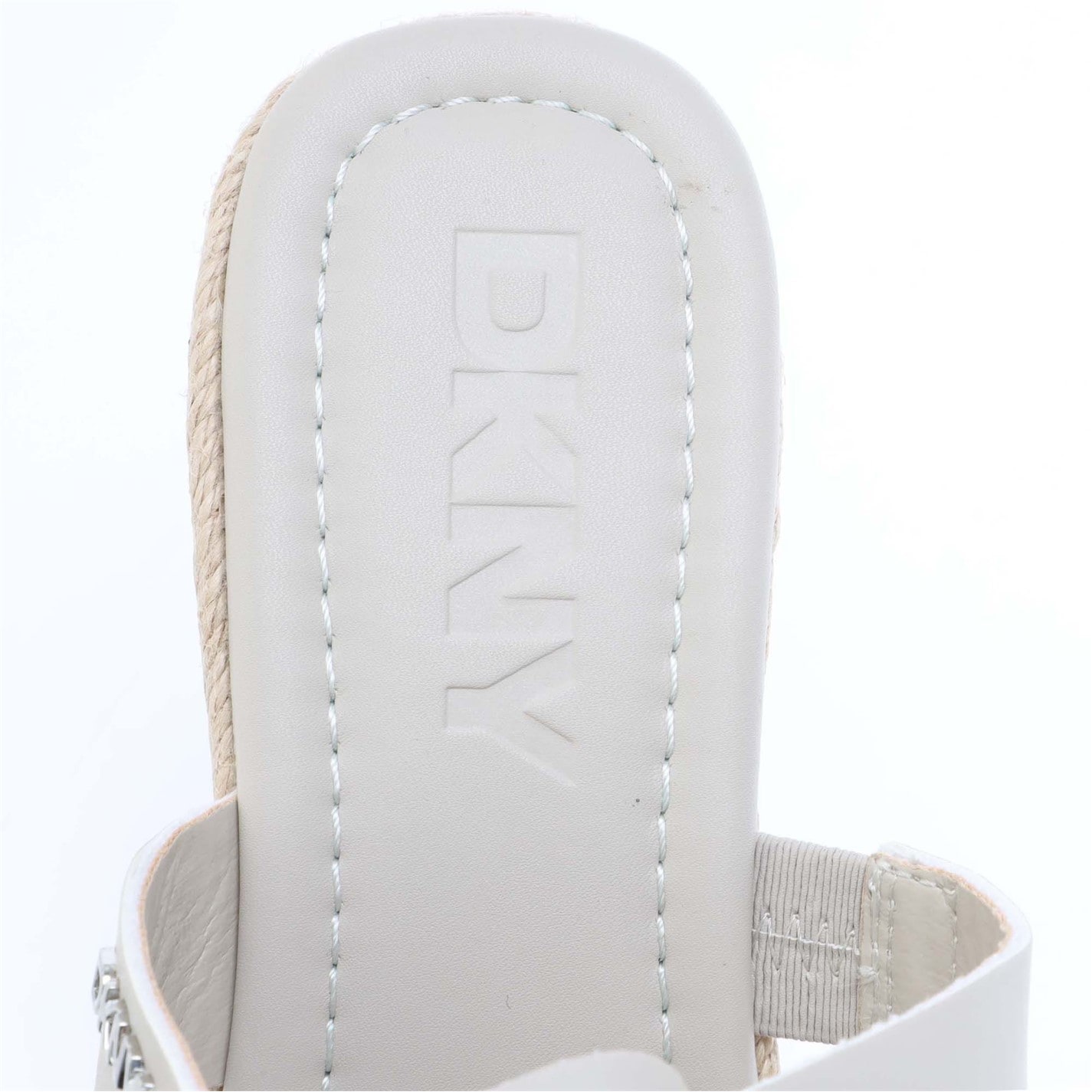 DKNY White 8472163 Cintera Wedge Sandals - 6