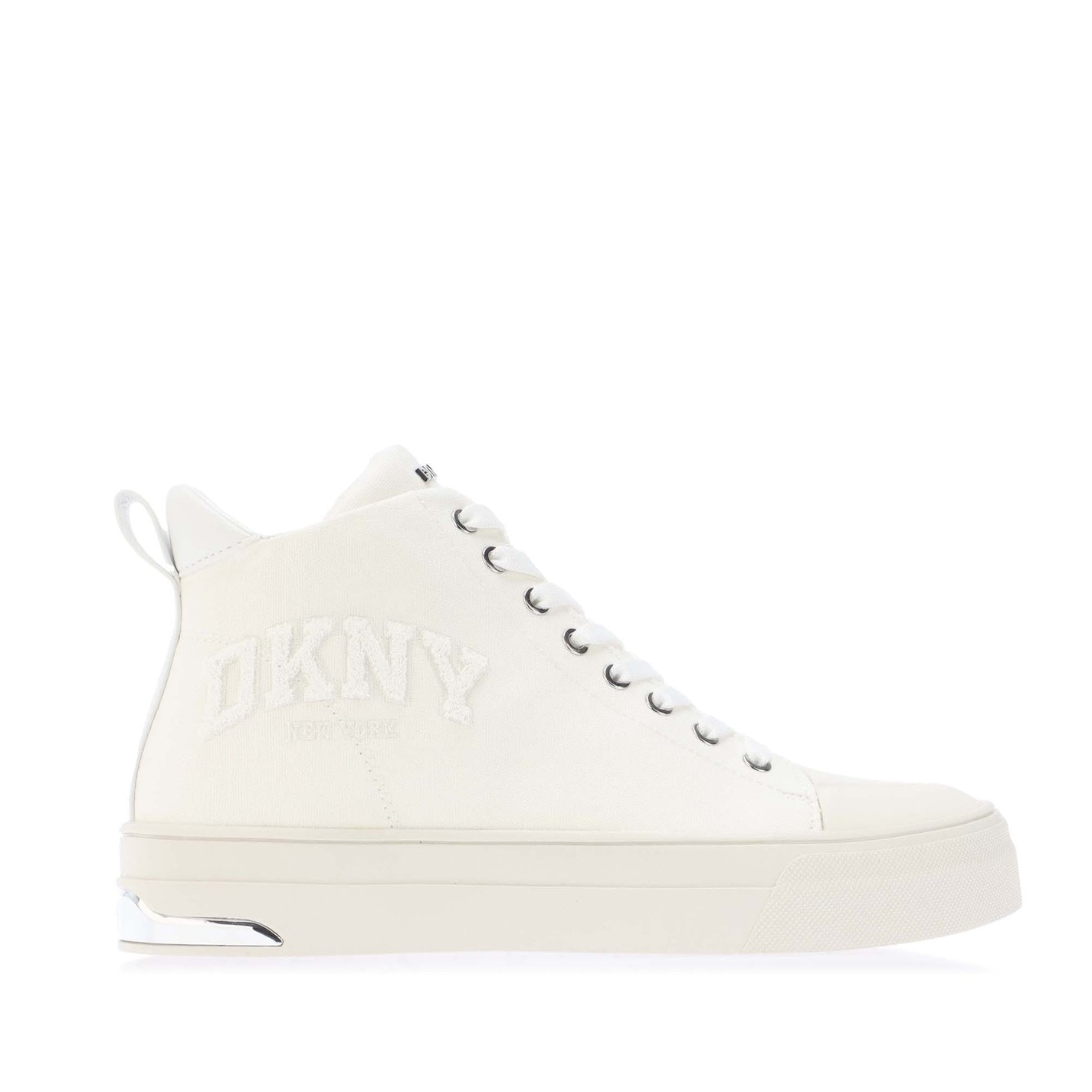 Tenisky DKNY White 134684 Yaser Varsity Lace Mid Trainers - 1