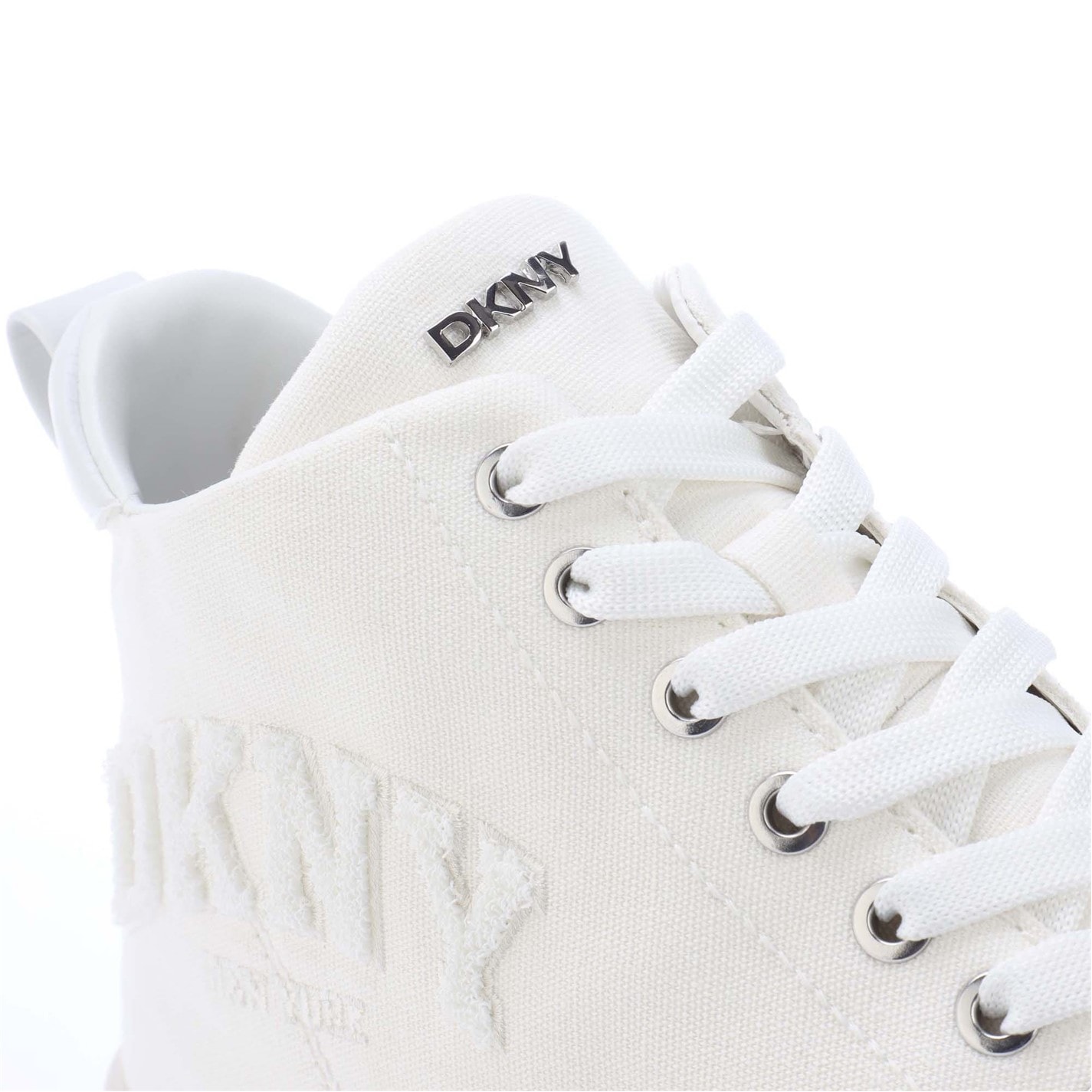 Tenisky DKNY White 134684 Yaser Varsity Lace Mid Trainers - 6