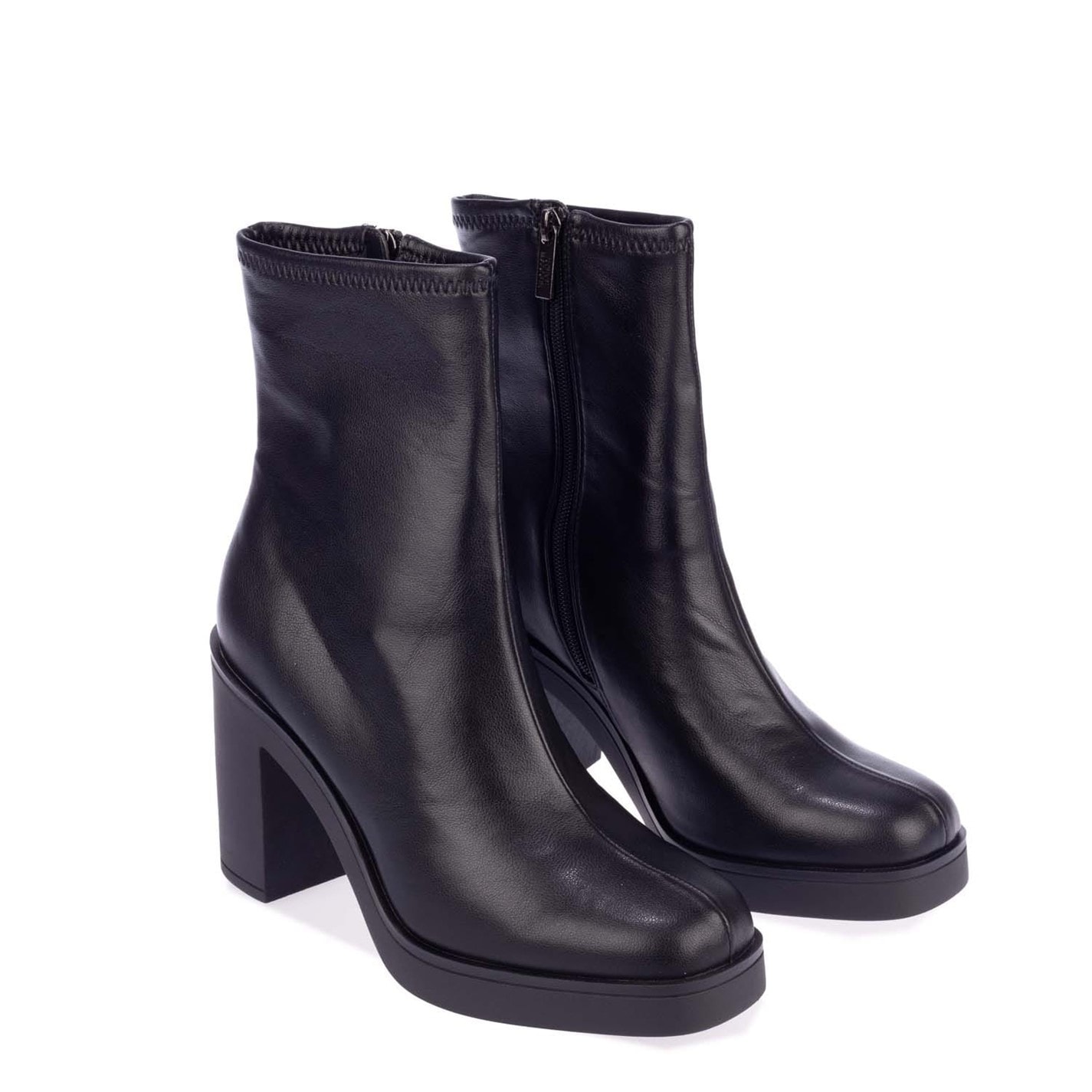 Boty Steve Madden Black 9092921 Mesmerize Block Heel Boot - 2