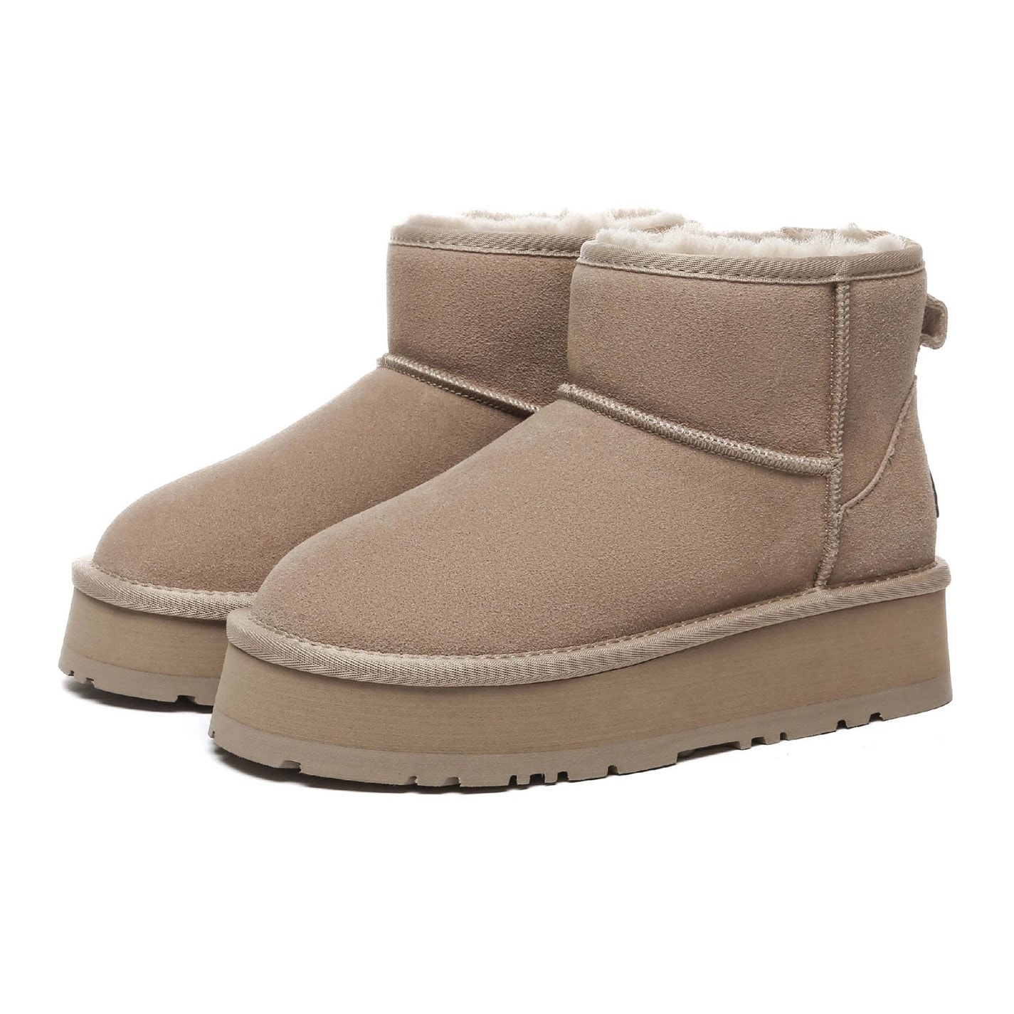 Topánky EverAu Brown 743269 Dusky Mini Classic Platform Boots - 3