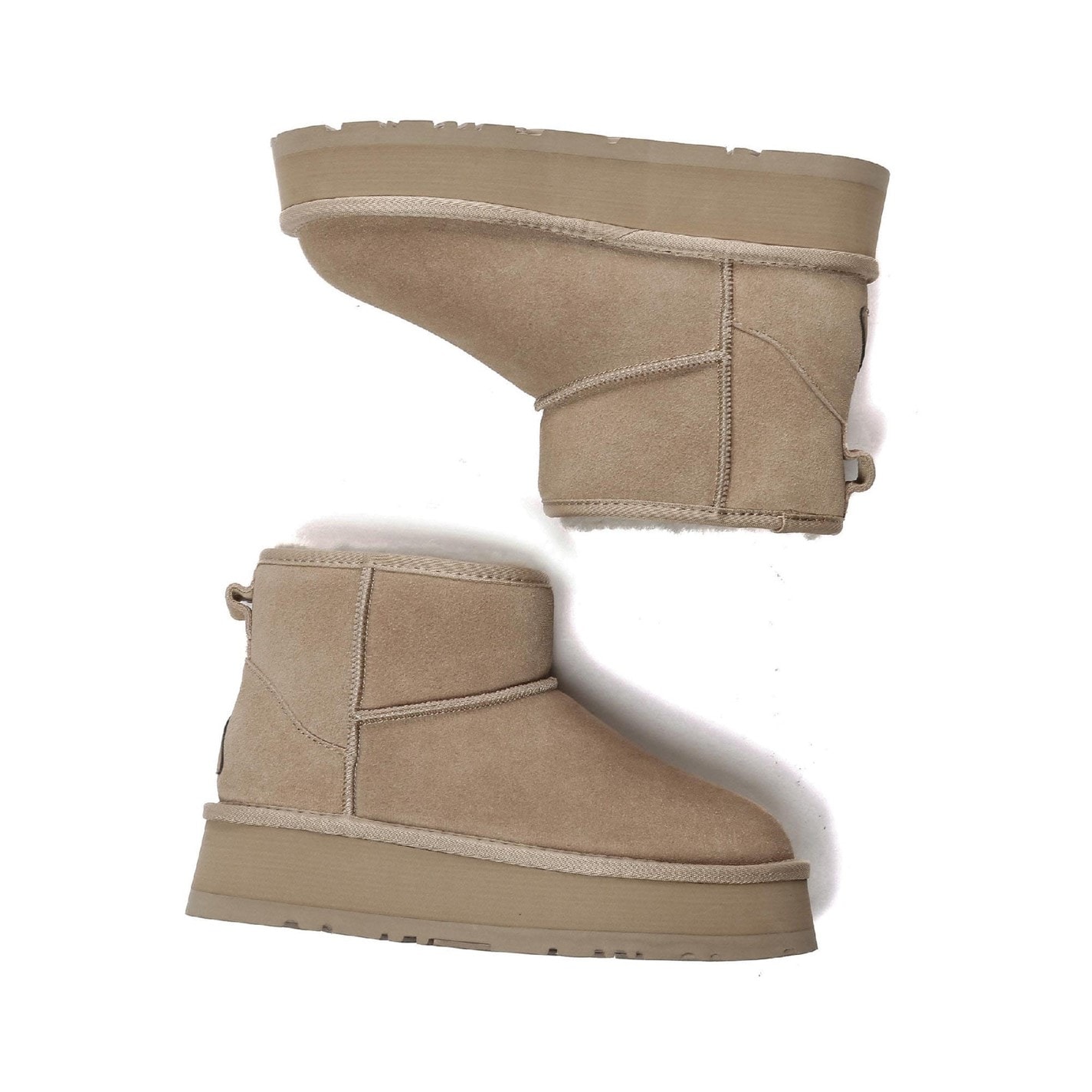 Topánky EverAu Brown 743269 Dusky Mini Classic Platform Boots - 6