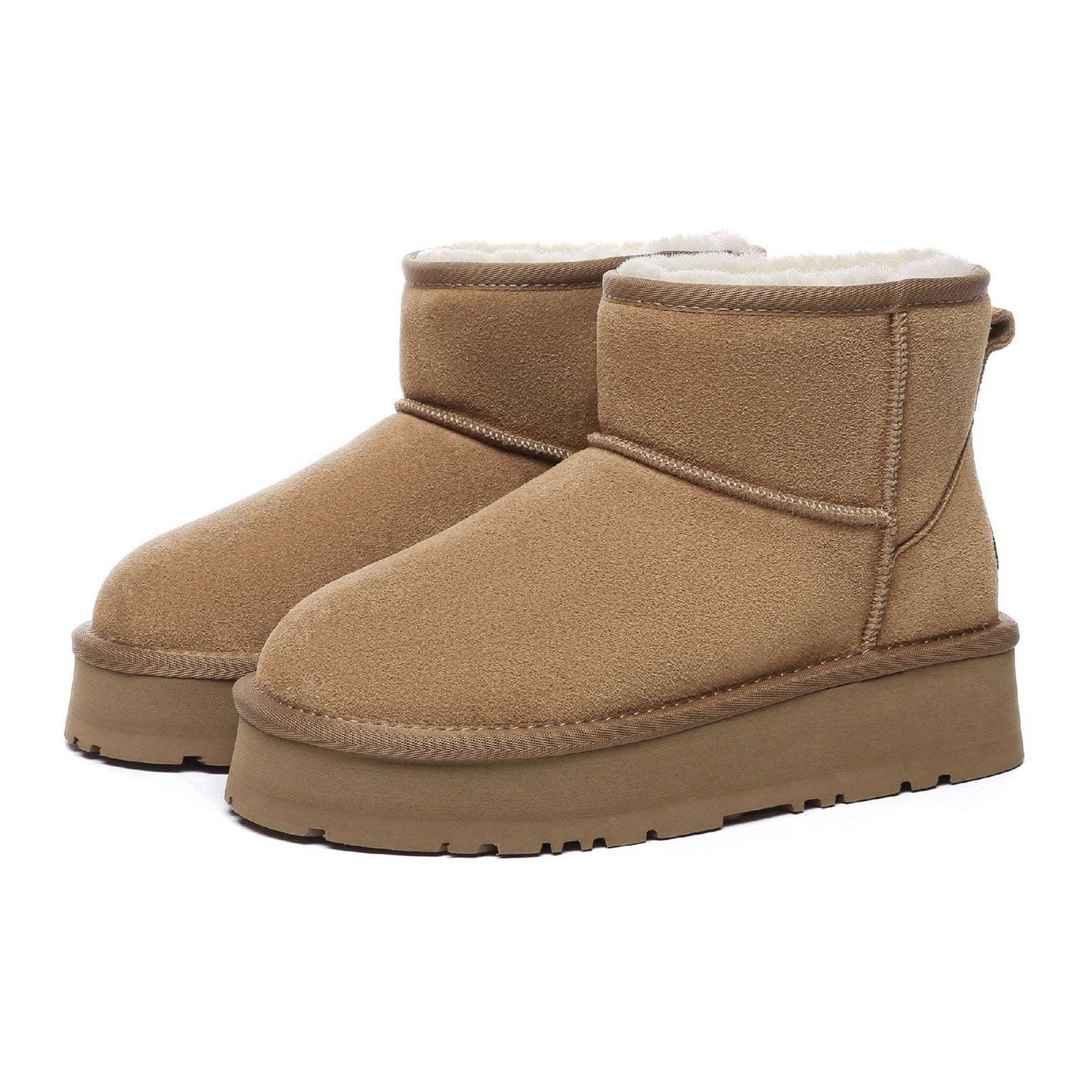Topánky EverAu Chestnut 9359912 Dusky Mini Classic Platform Boots - 4