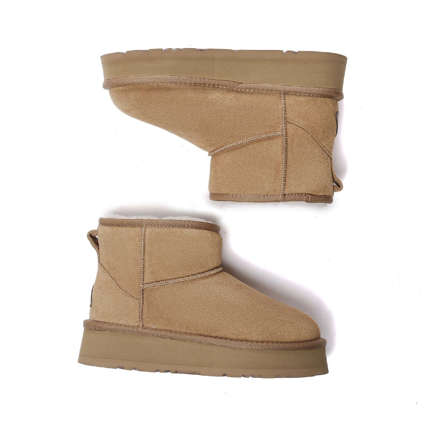 Topánky EverAu Chestnut 9359912 Dusky Mini Classic Platform Boots - 7