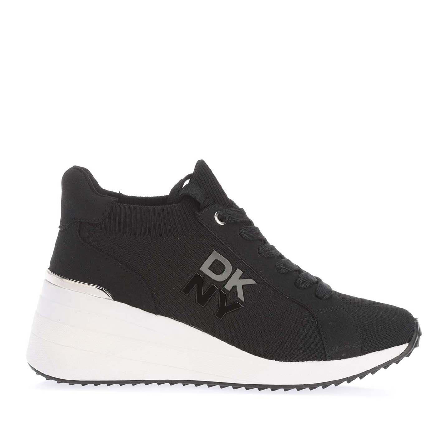 Tenisky DKNY Black 2988628 Kasia Lace Up Wedge Trainers - 1