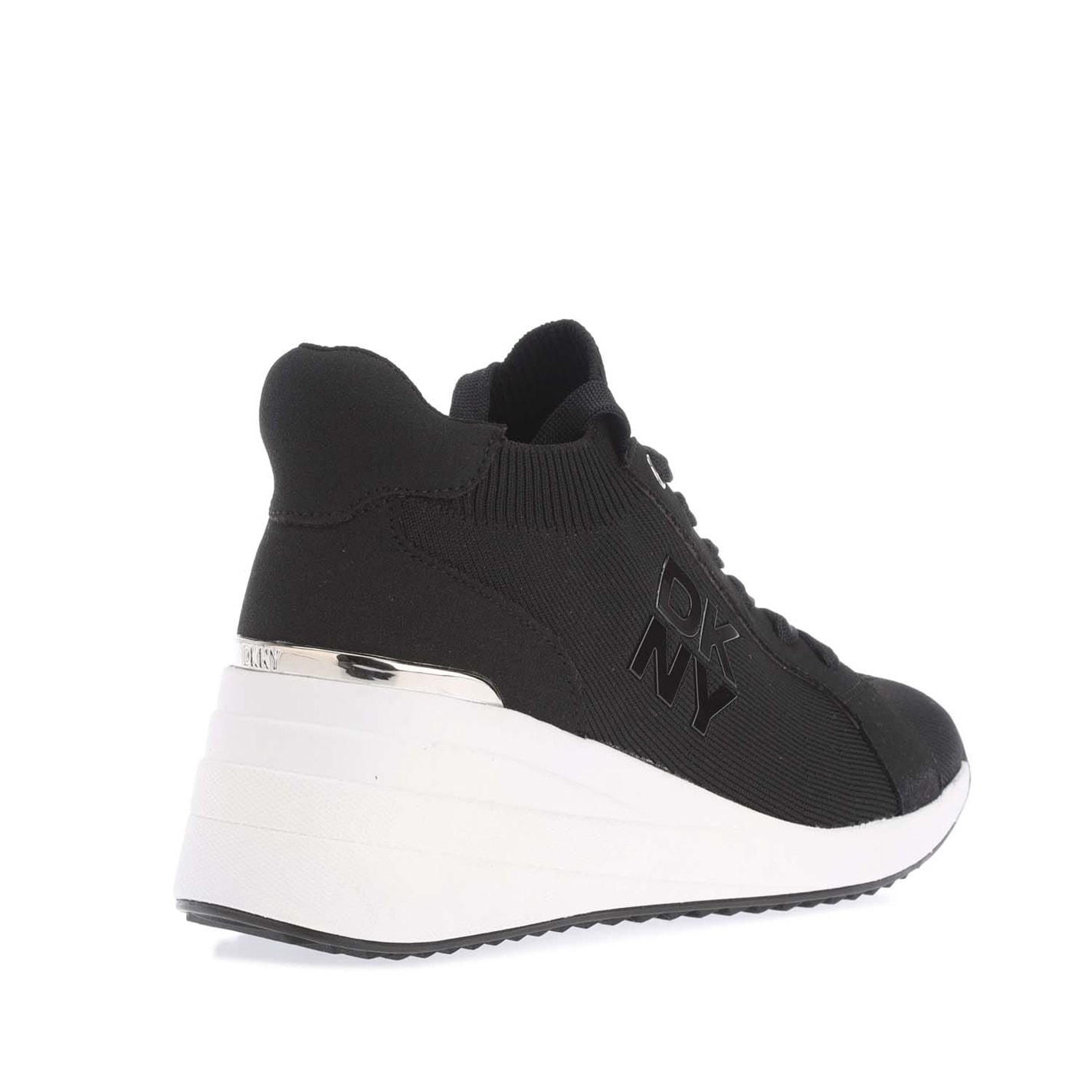 Tenisky DKNY Black 2988628 Kasia Lace Up Wedge Trainers - 3