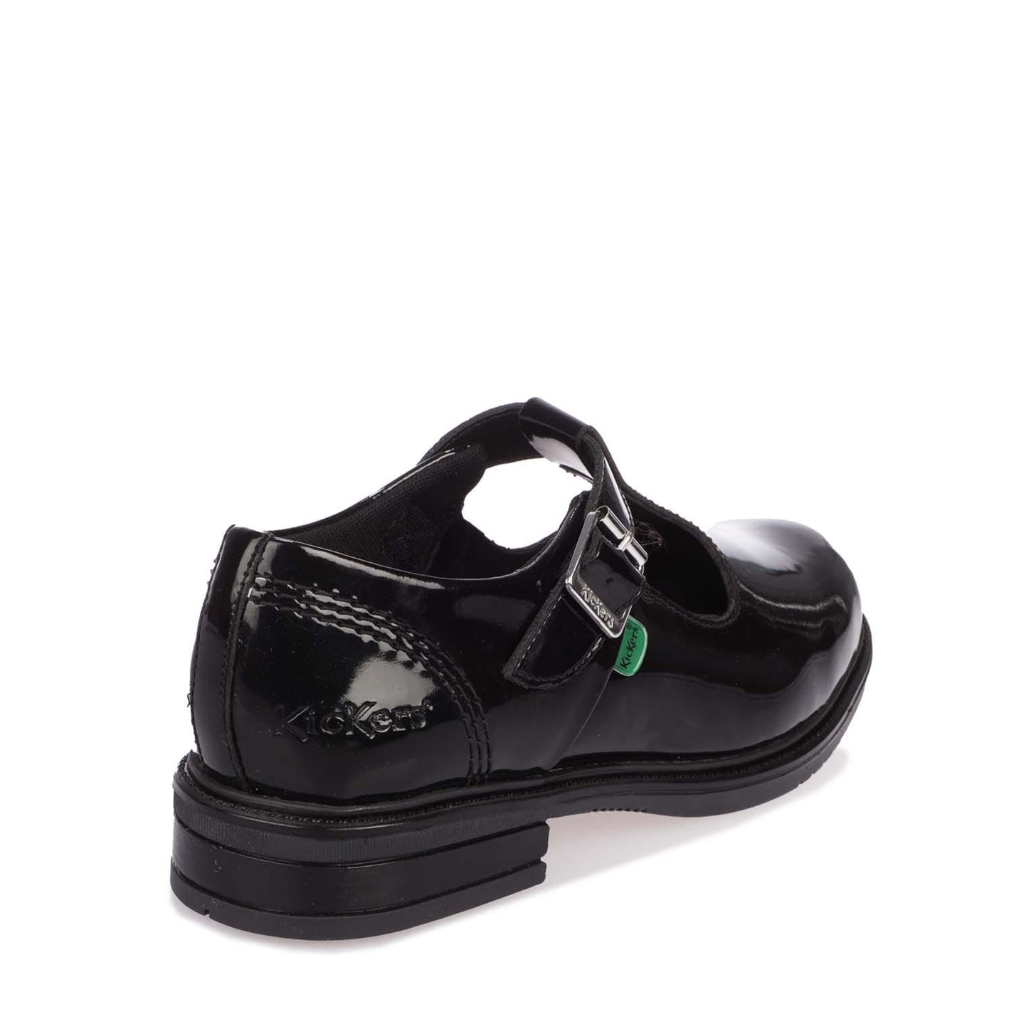 Tenisky Kickers Black 126725 Lach T-Bar Patent Shoe - 3