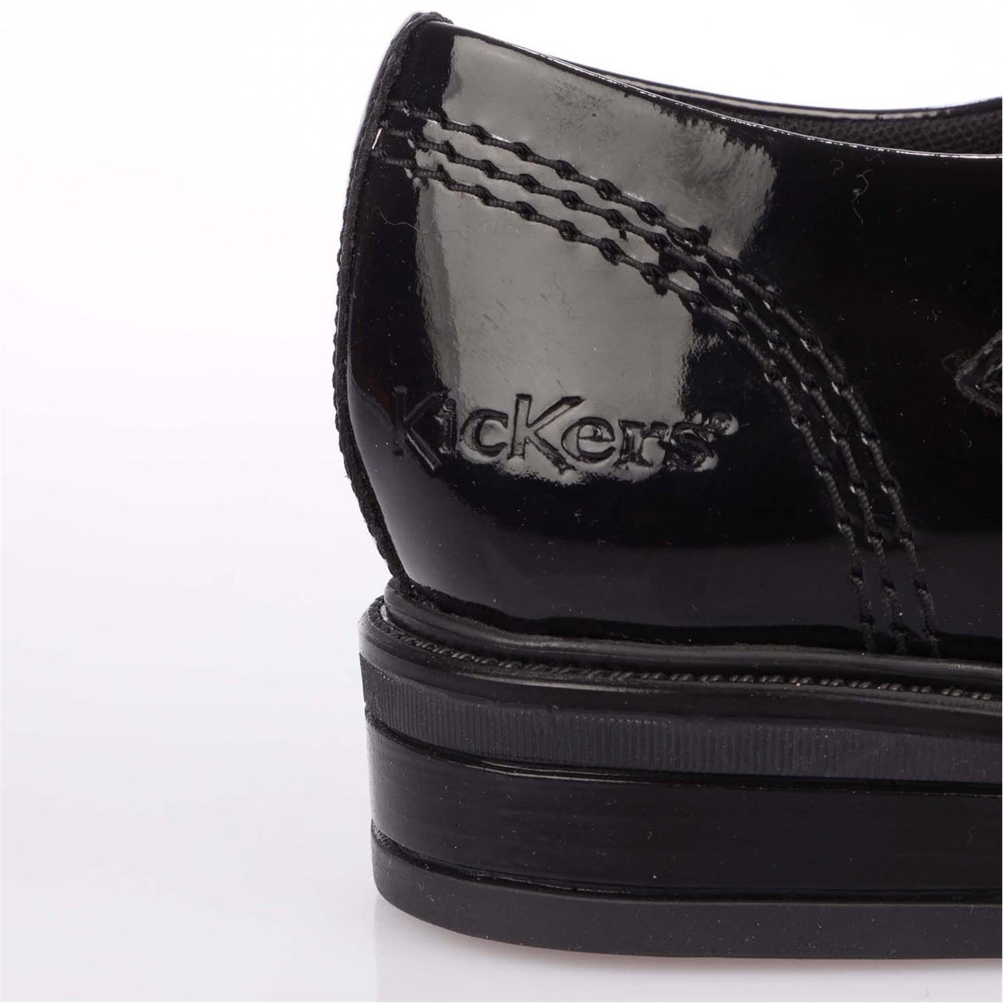Tenisky Kickers Black 126725 Lach T-Bar Patent Shoe - 6