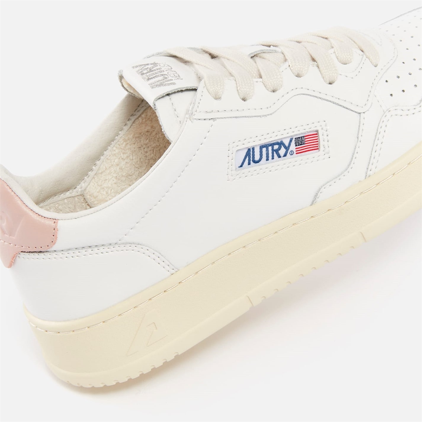 Tenisky Autry White pink 5138916 Medalist Leather Court Trainers - 3