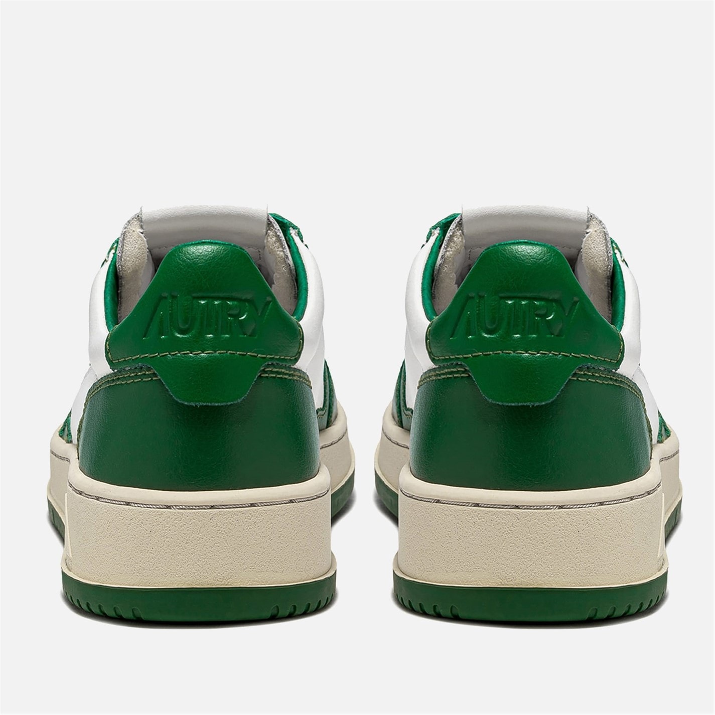 Tenisky Autry White Green 5919464 Bicolour Leather Court Trainers - 3