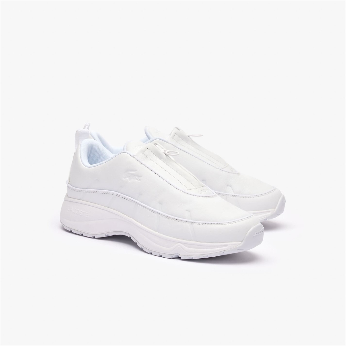 Tenisky Lacoste White 215812 Audyssor Zip OG Leather Trainers - 2