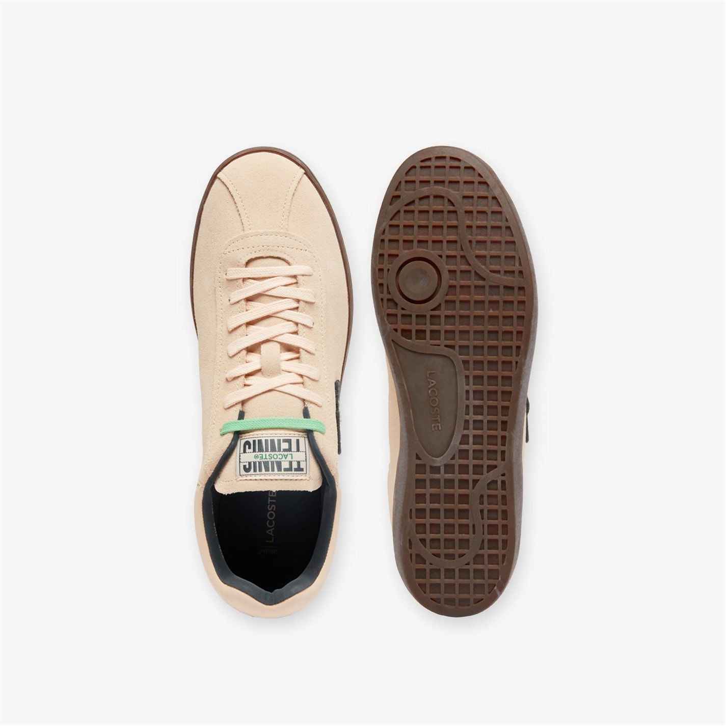 Tenisky Lacoste Pink 4502593 Baseshot Suede Trainers - 4