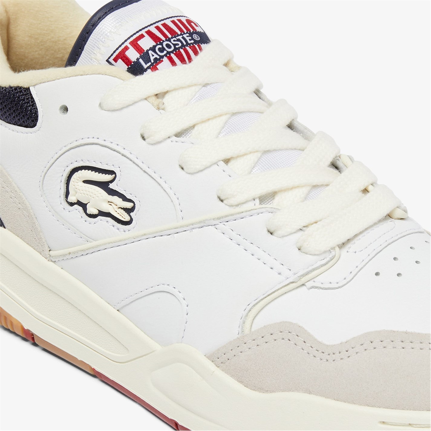 Tenisky Lacoste Off White 4995670 Lineshot Leather Trainers - 6