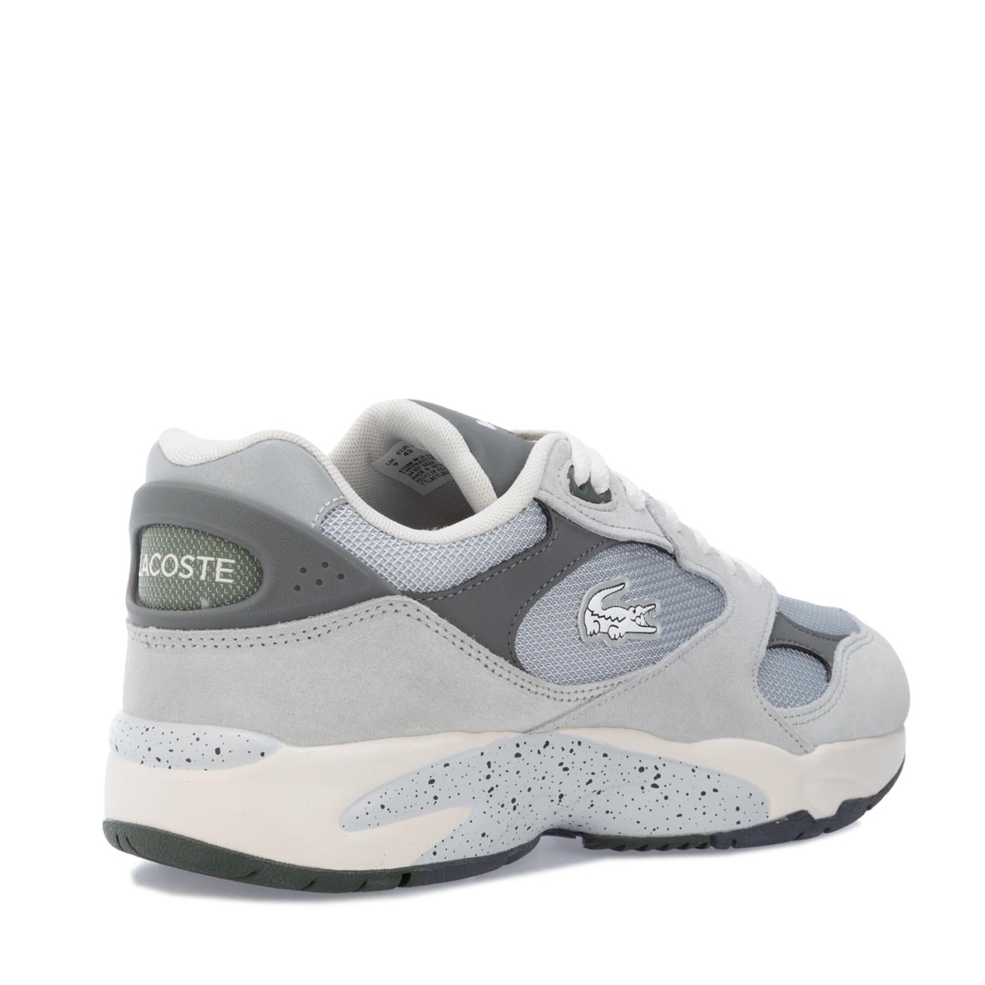 Tenisky Lacoste Grey 188565 Storm 96 Vintage Leather Trainers - 3