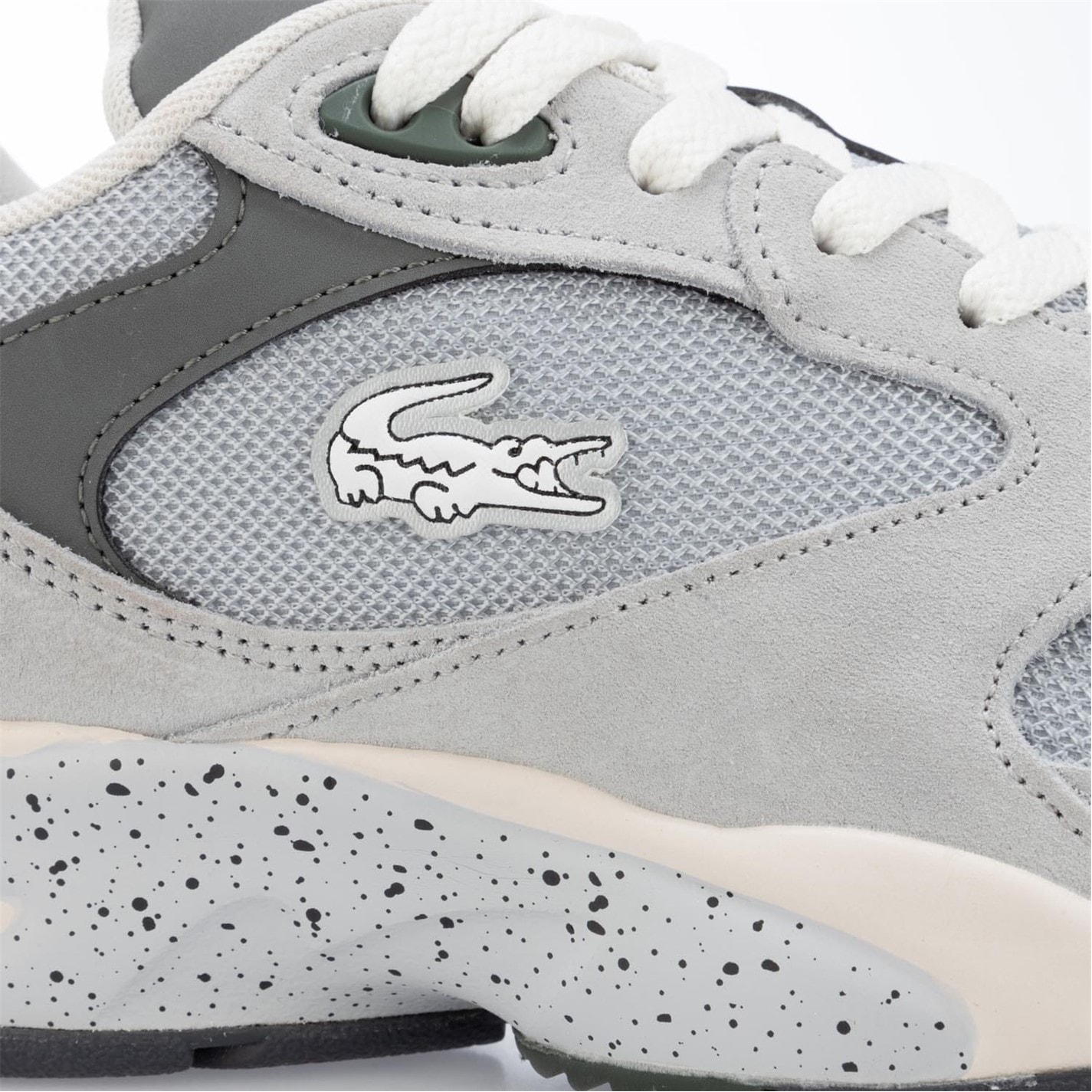 Tenisky Lacoste Grey 188565 Storm 96 Vintage Leather Trainers - 5