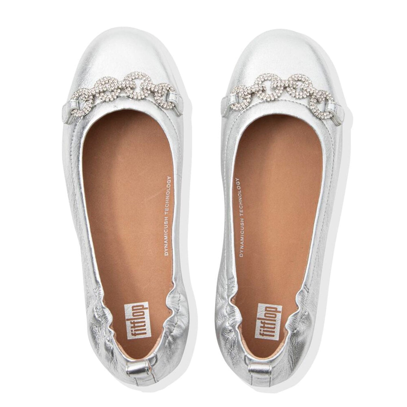 Tenisky Fitflop Silver 901680 Allegro Sparkle Ballerina Pumps - 2