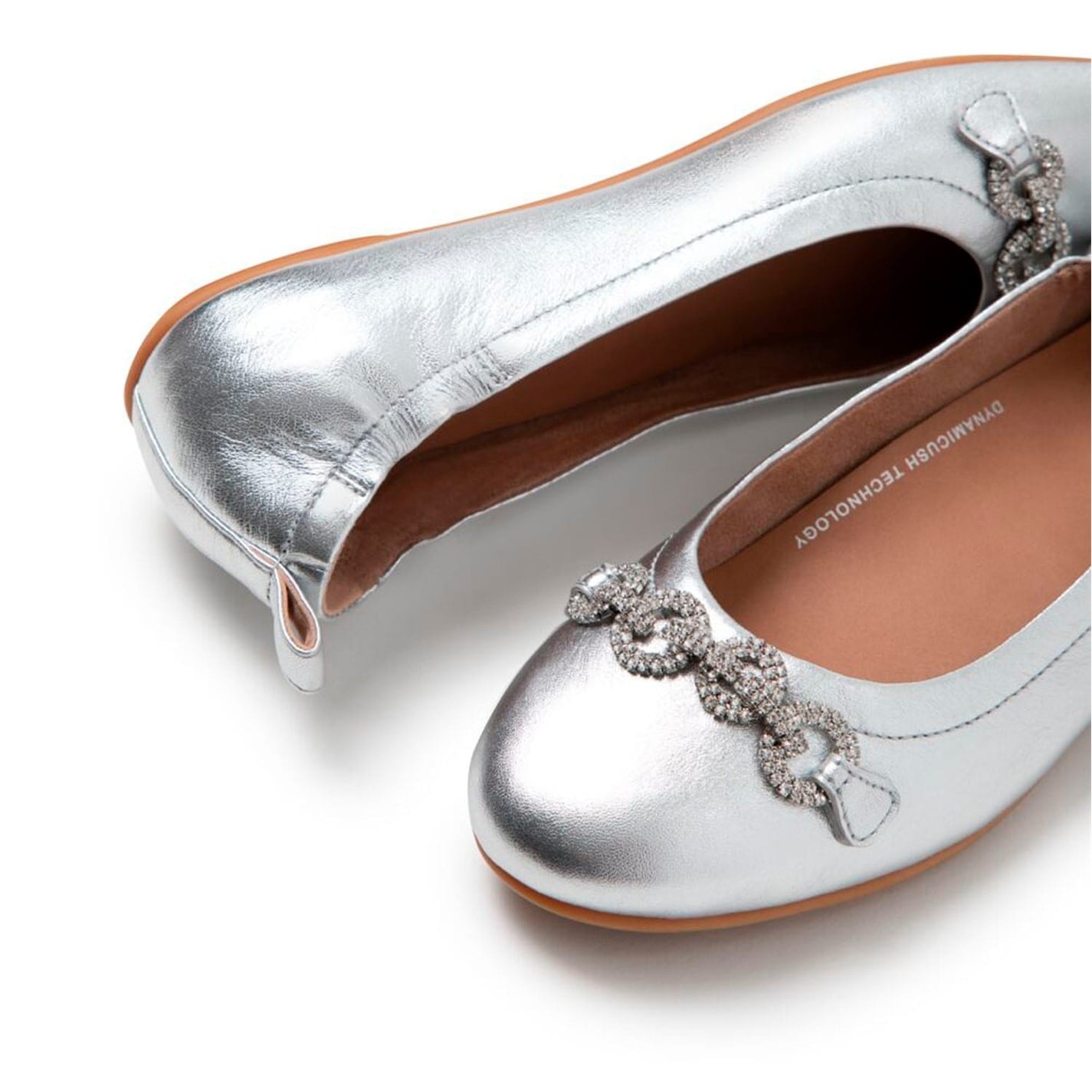 Tenisky Fitflop Silver 901680 Allegro Sparkle Ballerina Pumps - 3