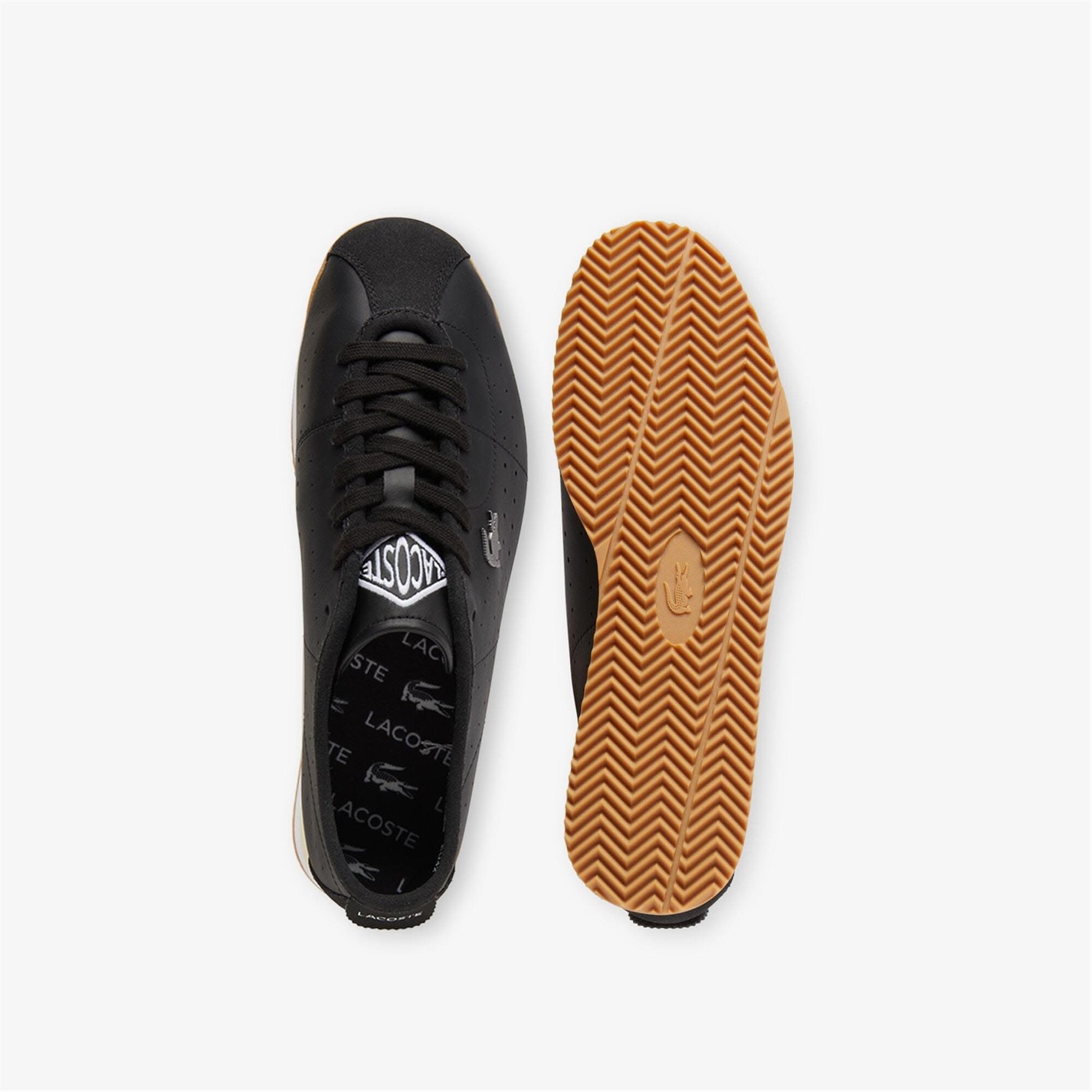Tenisky Lacoste Black 2246034 Club-Low Leather Trainers - 4