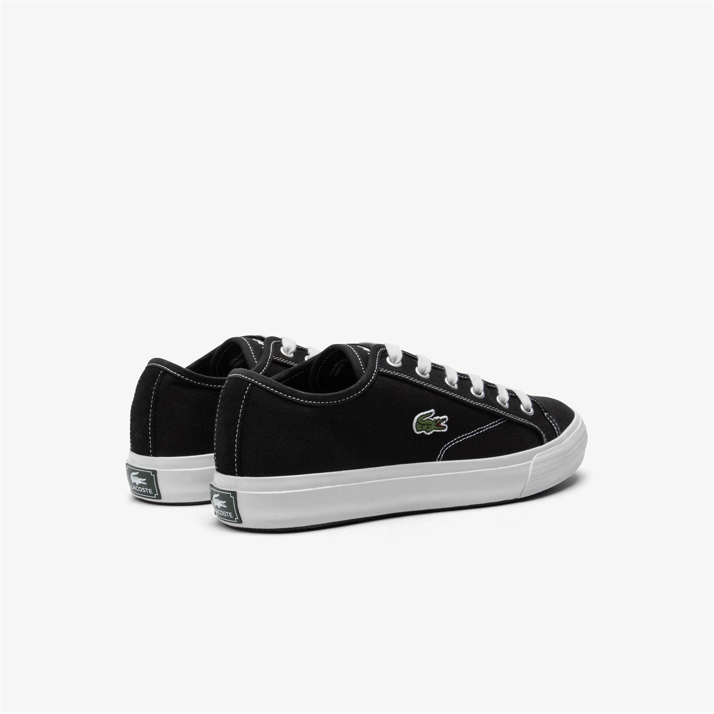 Tenisky Lacoste Black 3449592 Backcourt Canvas Low Trainers - 3