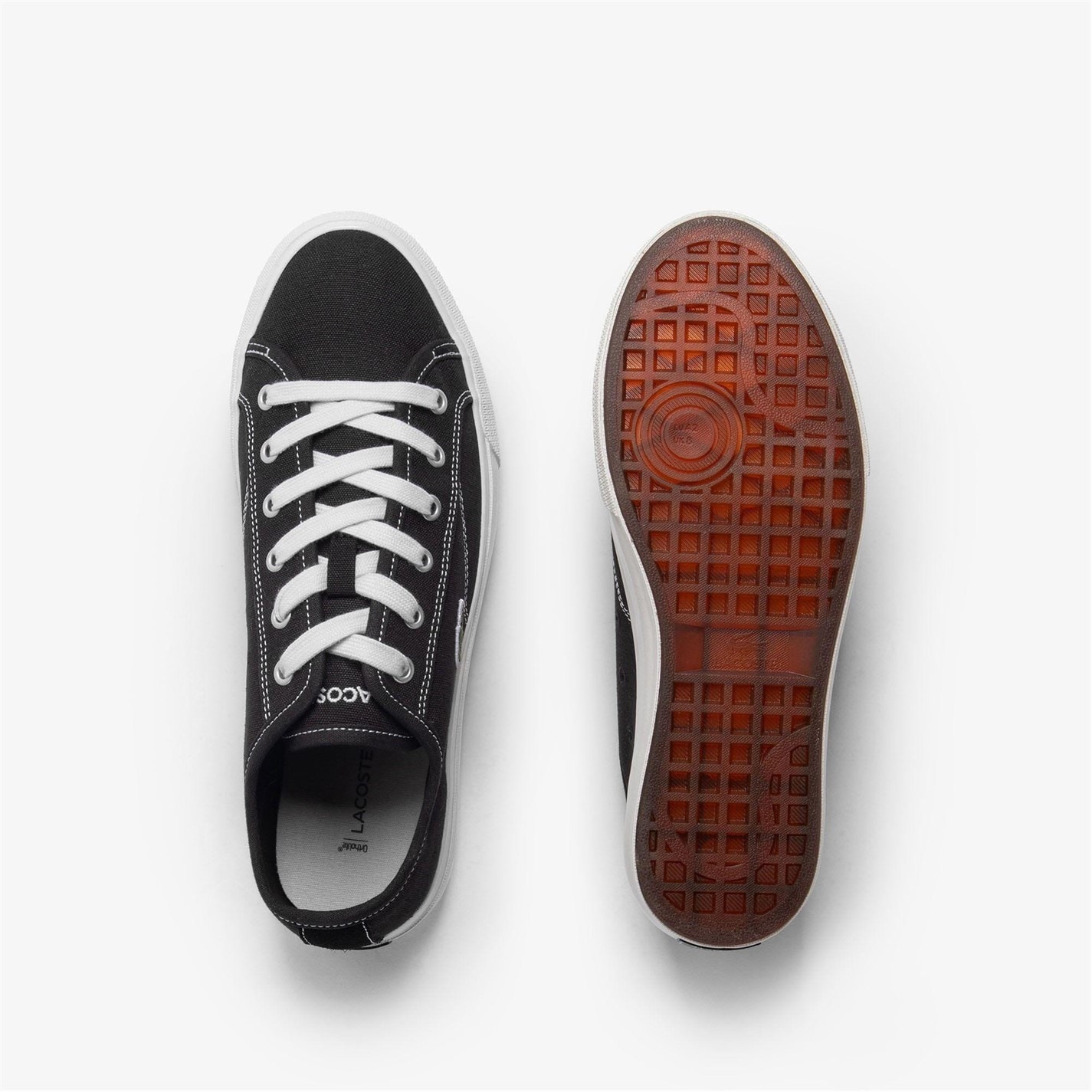 Tenisky Lacoste Black 3449592 Backcourt Canvas Low Trainers - 4