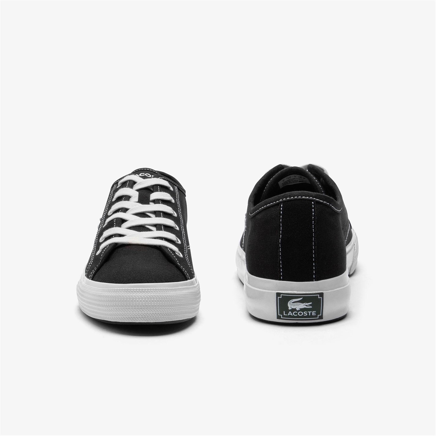 Tenisky Lacoste Black 3449592 Backcourt Canvas Low Trainers - 5