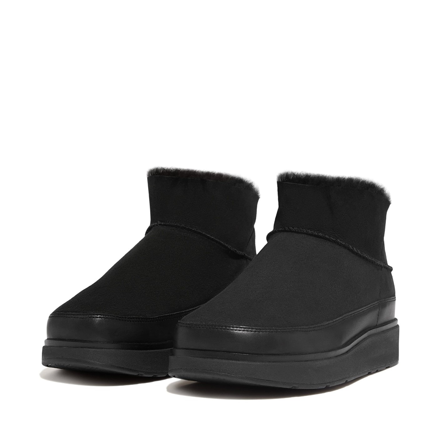 Topánky Fitflop Black 1462960 Gen-FF Ultra Mini Double Faced Shearling Boots - 2