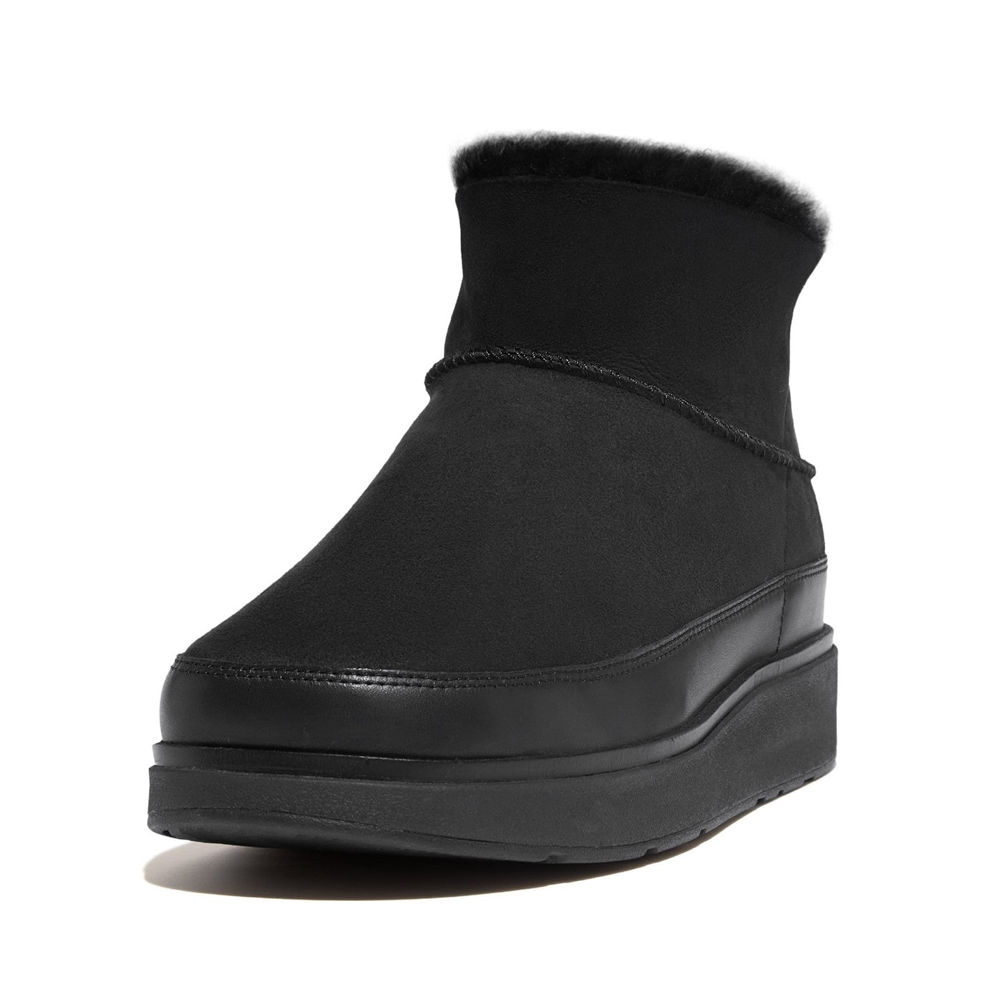 Topánky Fitflop Black 1462960 Gen-FF Ultra Mini Double Faced Shearling Boots - 3