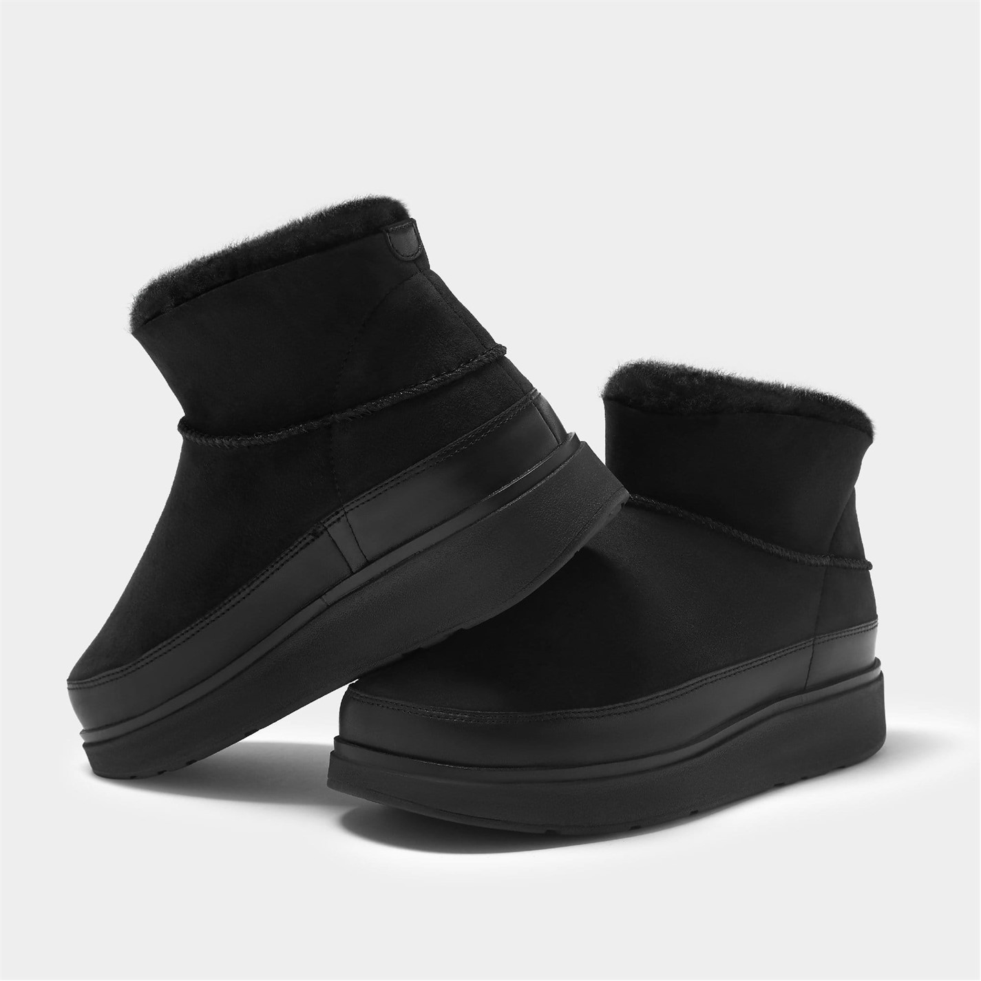 Topánky Fitflop Black 1462960 Gen-FF Ultra Mini Double Faced Shearling Boots - 4