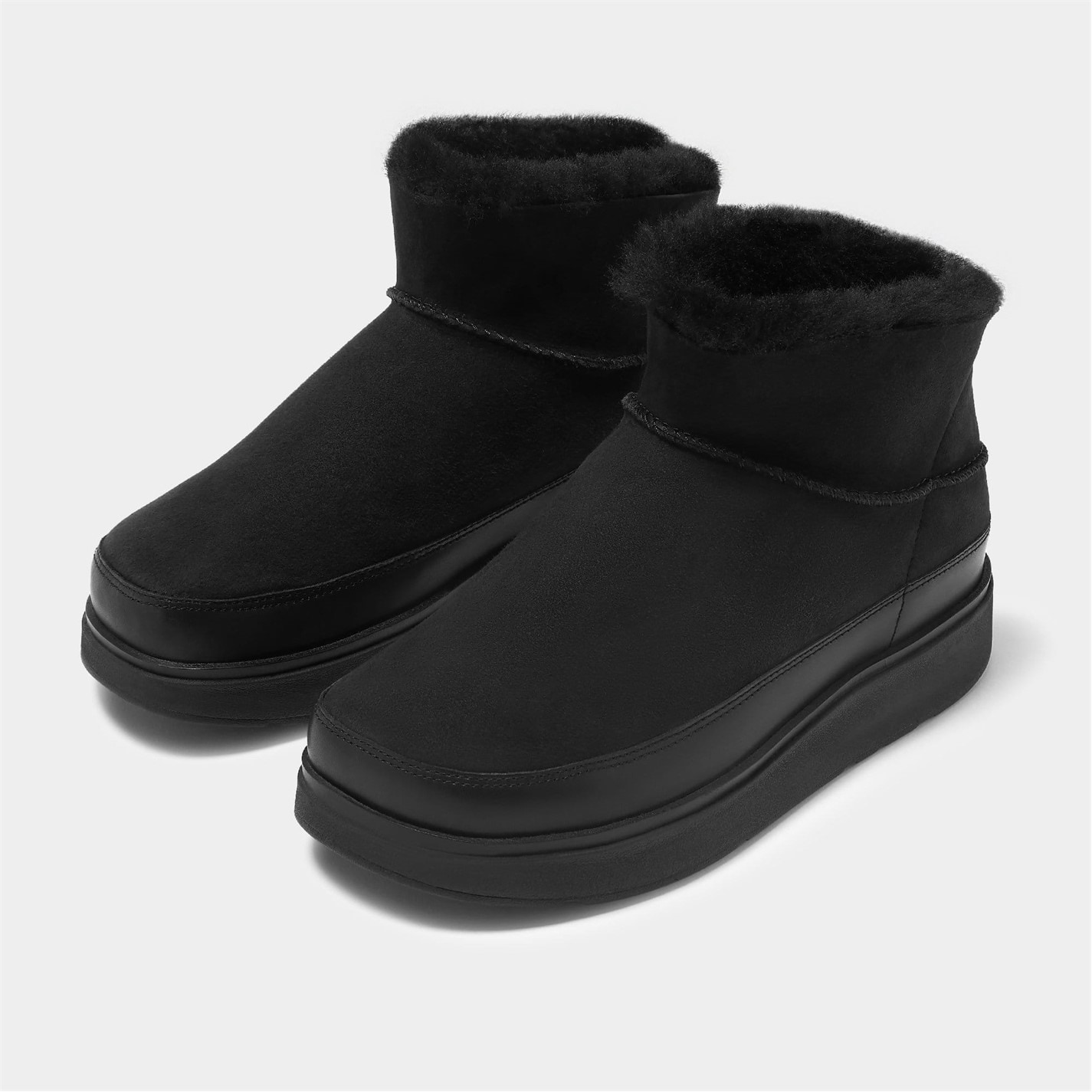Topánky Fitflop Black 1462960 Gen-FF Ultra Mini Double Faced Shearling Boots - 8