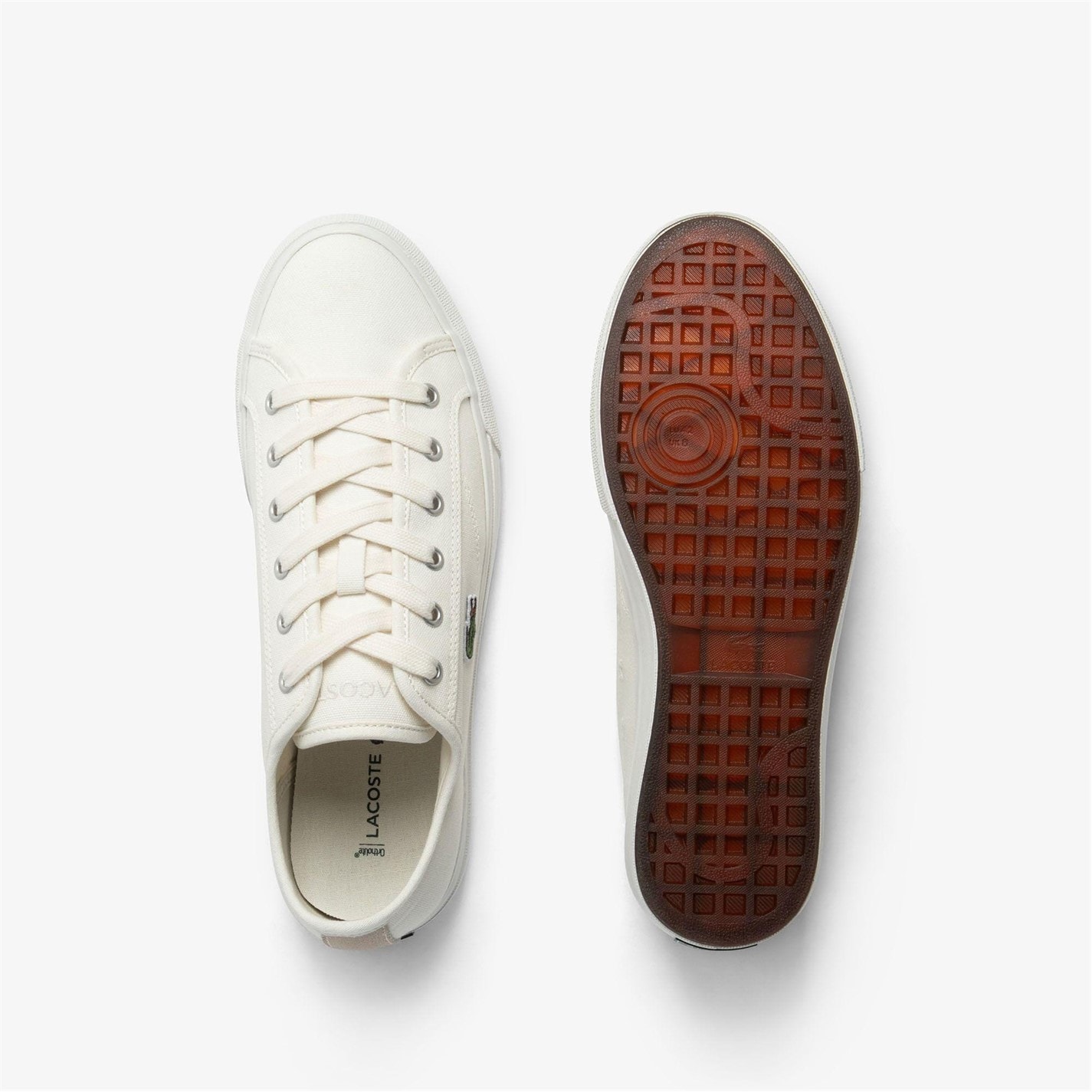 Tenisky Lacoste Beige 8615713 Backcourt Canvas Low Trainers - 4