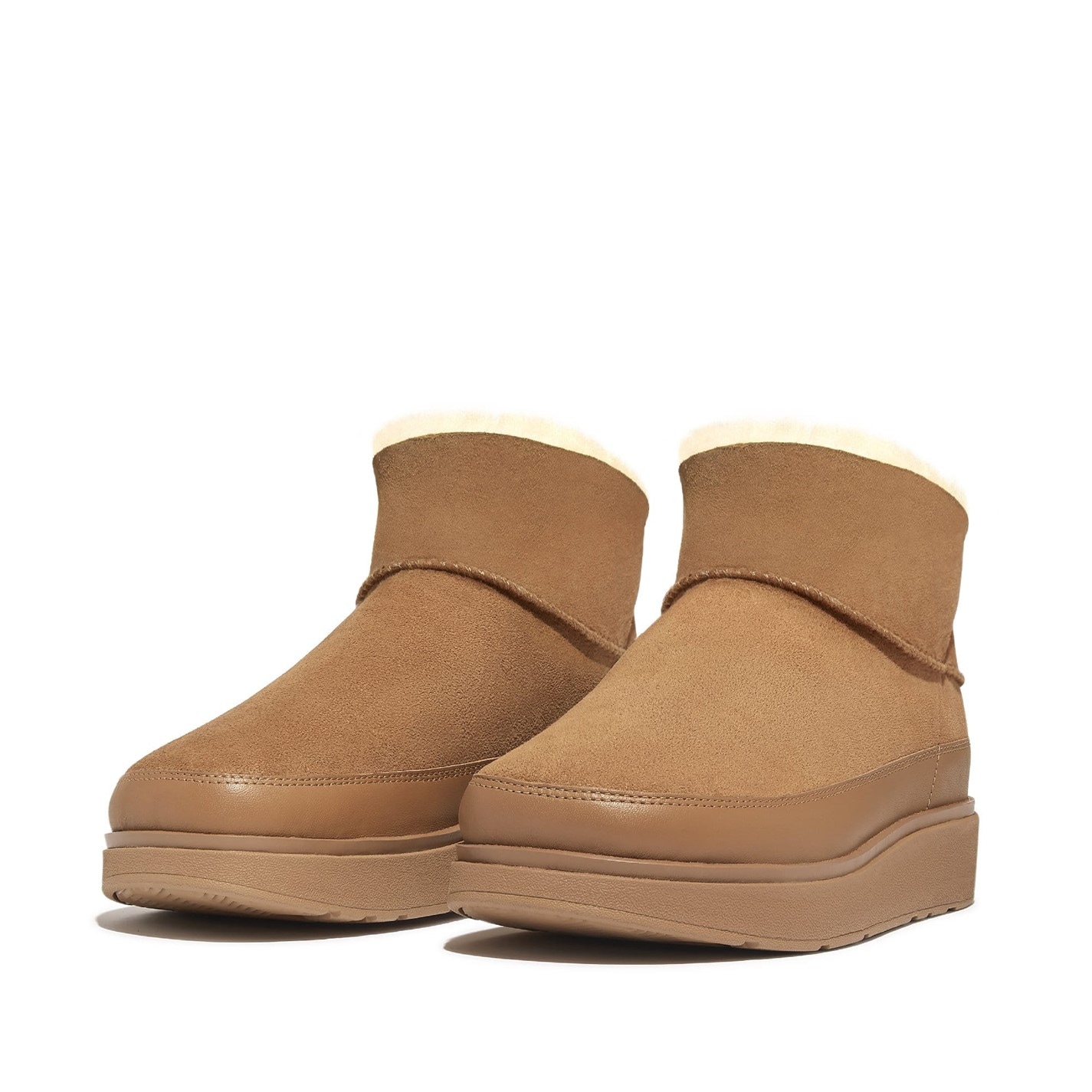 Topánky Fitflop Tan 7012468 Gen-FF Ultra Mini Double Faced Shearling Boots - 2