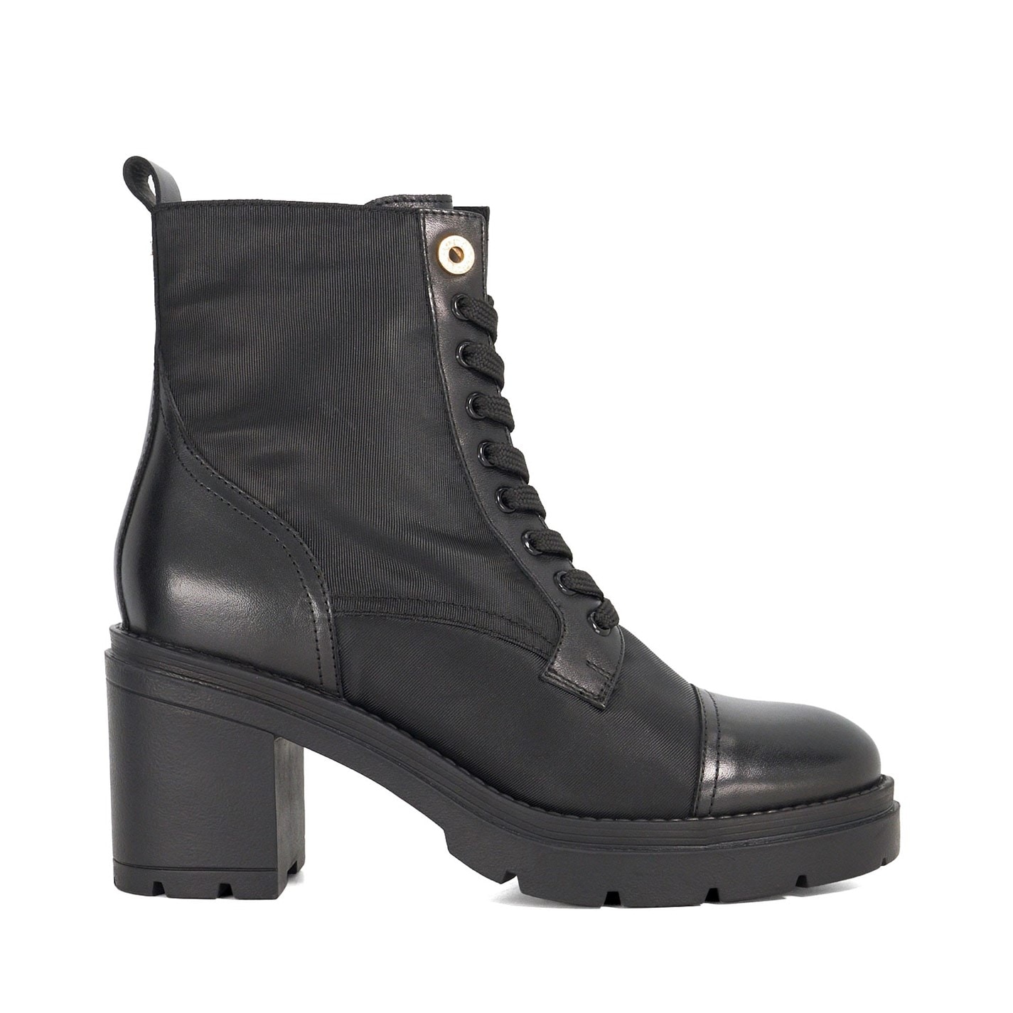Topánky Dune London Black 1705054 Plotting Block Heel Ankle Boots - 1