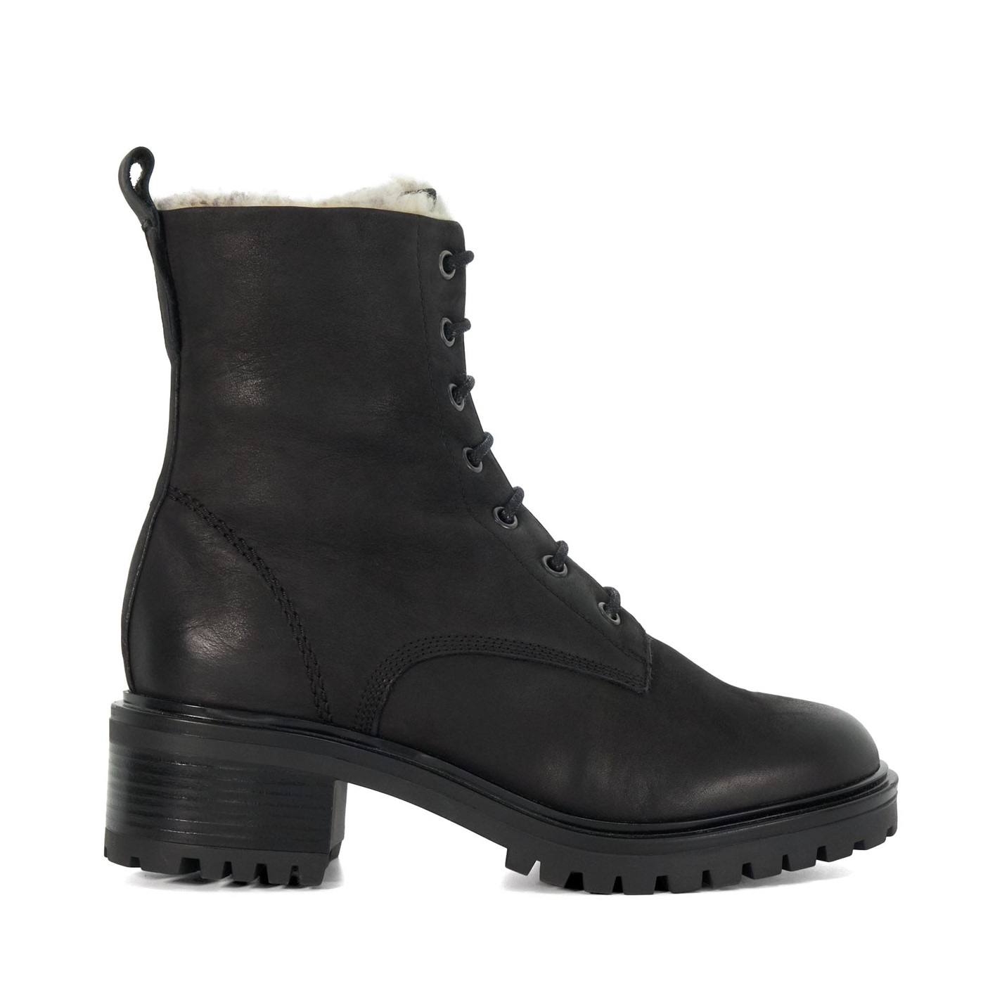 Topánky Dune London Black 7081958 Paniz Chunky Faux Fur Lined Boots - 1