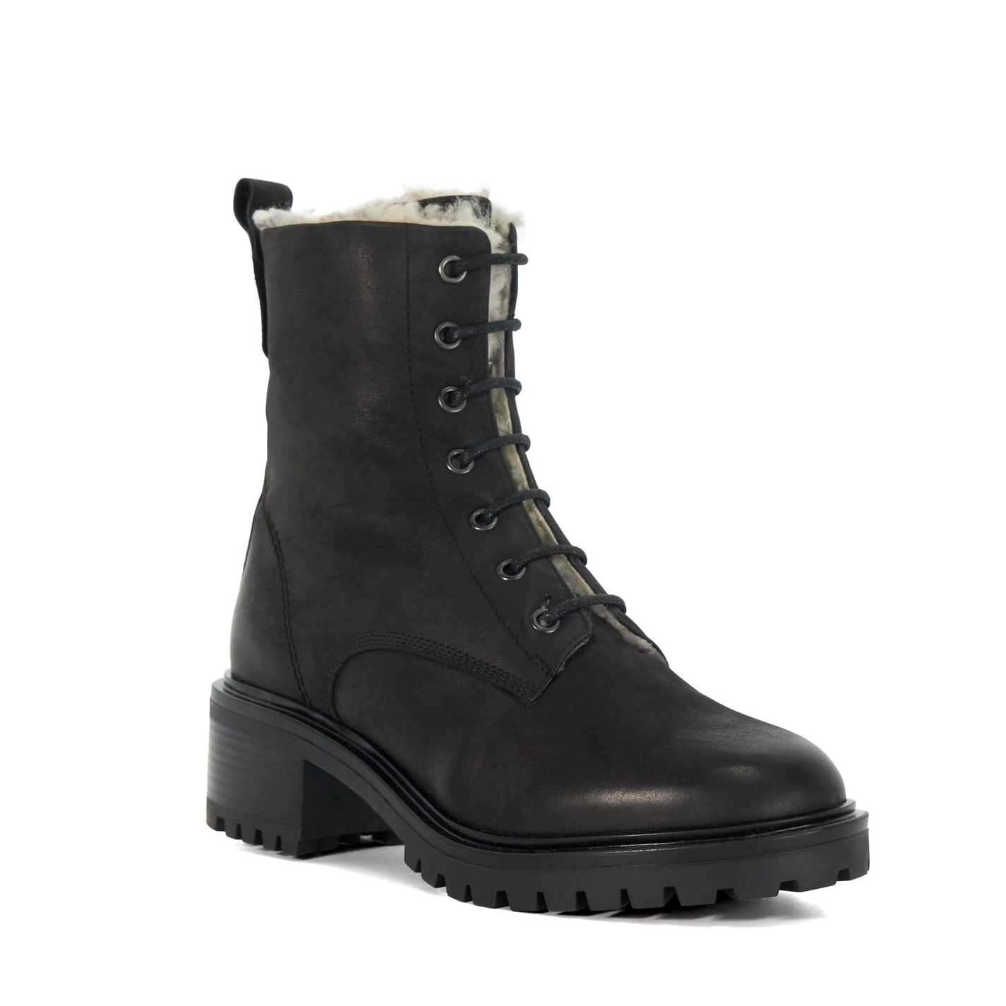 Topánky Dune London Black 7081958 Paniz Chunky Faux Fur Lined Boots - 2