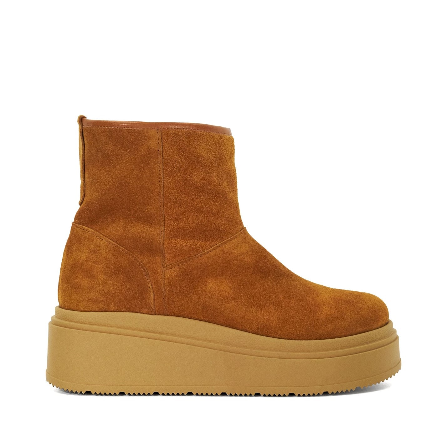Topánky Dune London Tan 141761 Podsey Faux Shearling Lined Platform Boots - 1