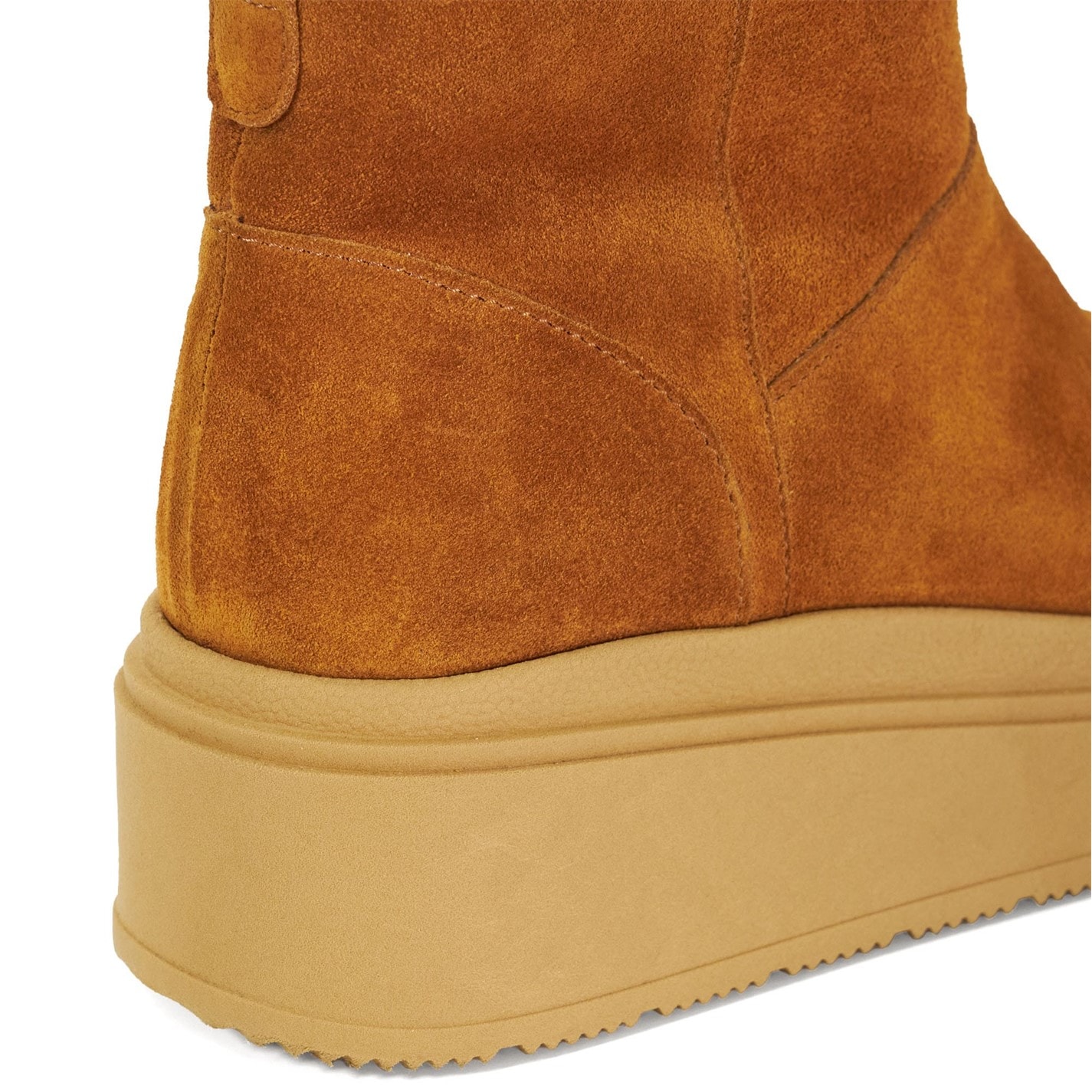 Topánky Dune London Tan 141761 Podsey Faux Shearling Lined Platform Boots - 5