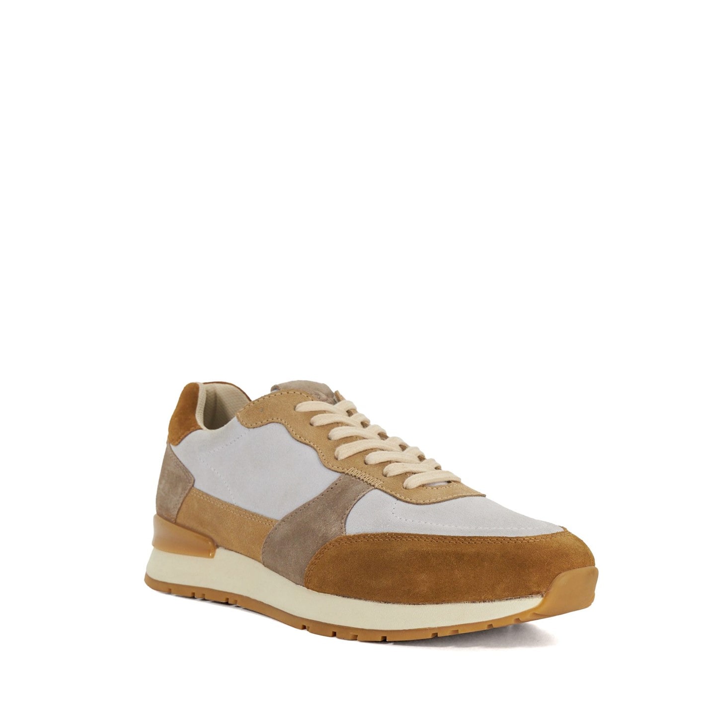 Tenisky Dune London Taupe 898706 Treaty Textured Lace Up Trainers - 2