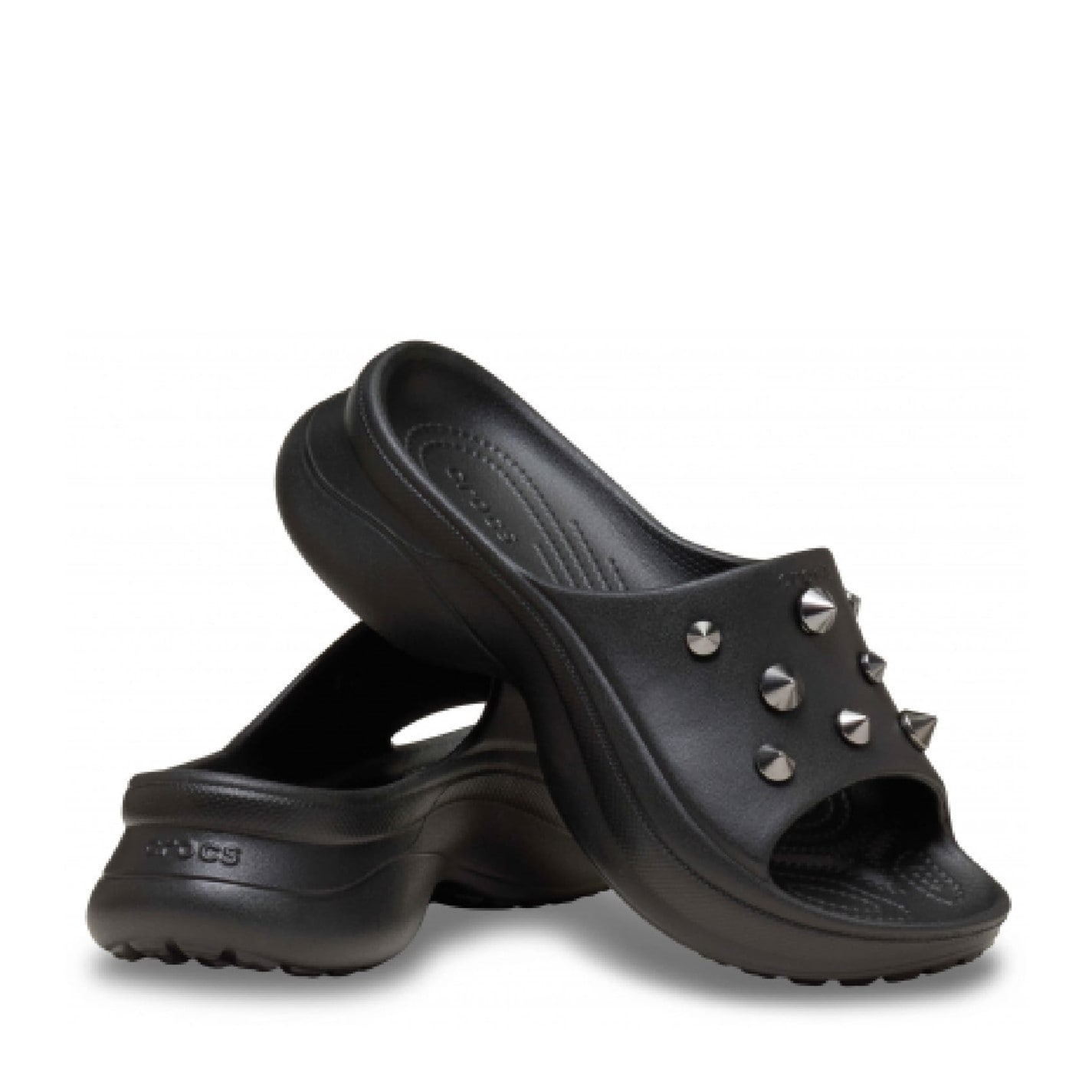 Crocs Black 1245176 Bae Studded Slide - 2