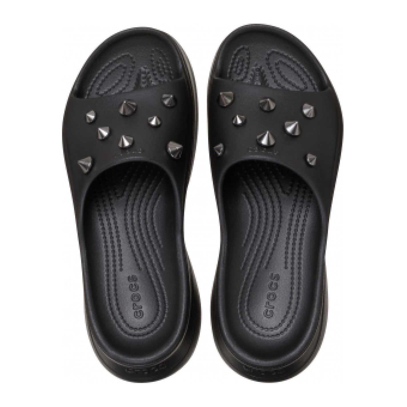 Crocs Black 1245176 Bae Studded Slide - 5