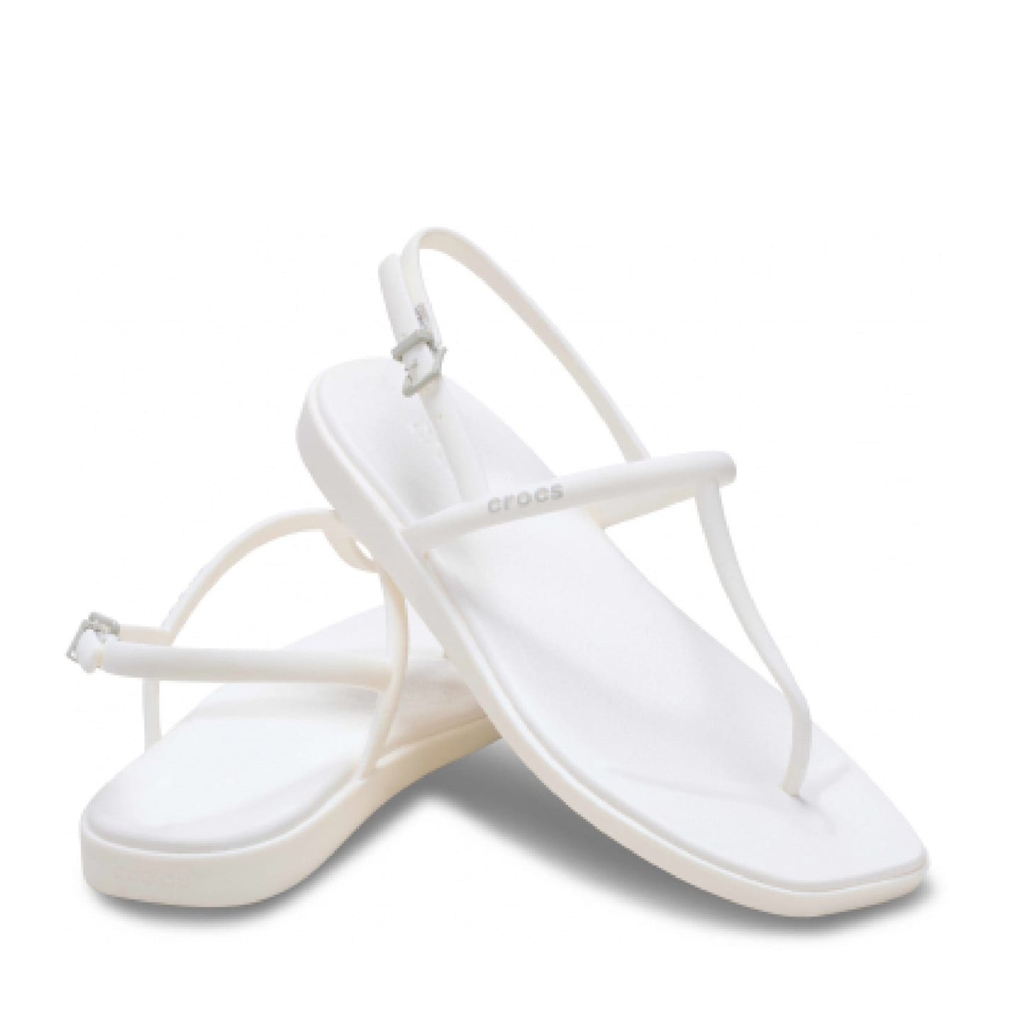Crocs White 5150346 Miamai Thong Flip Sandals - 2