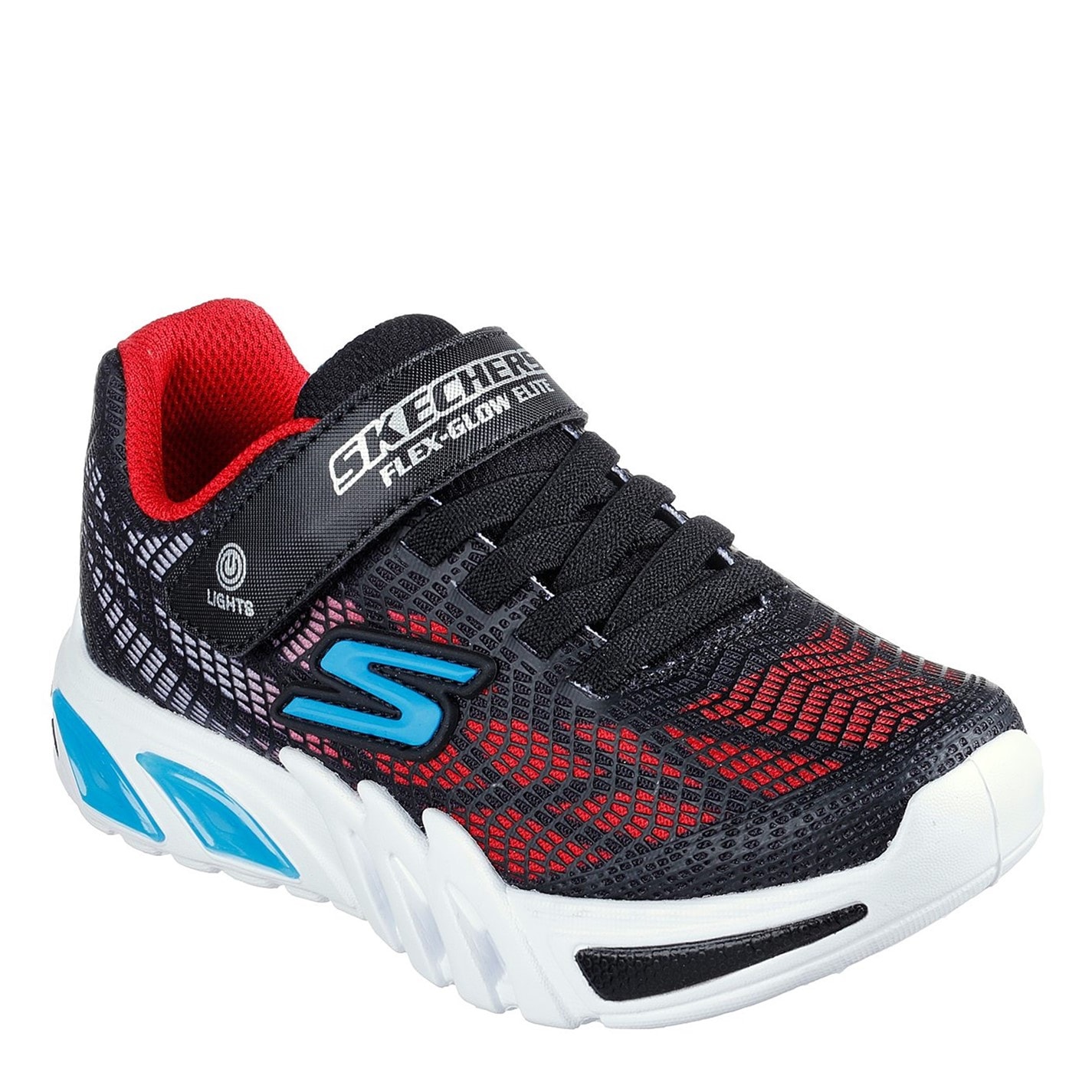 Tenisky Skechers Black Blue 9324790 Flex-Glow Child Boys Trainers - 3